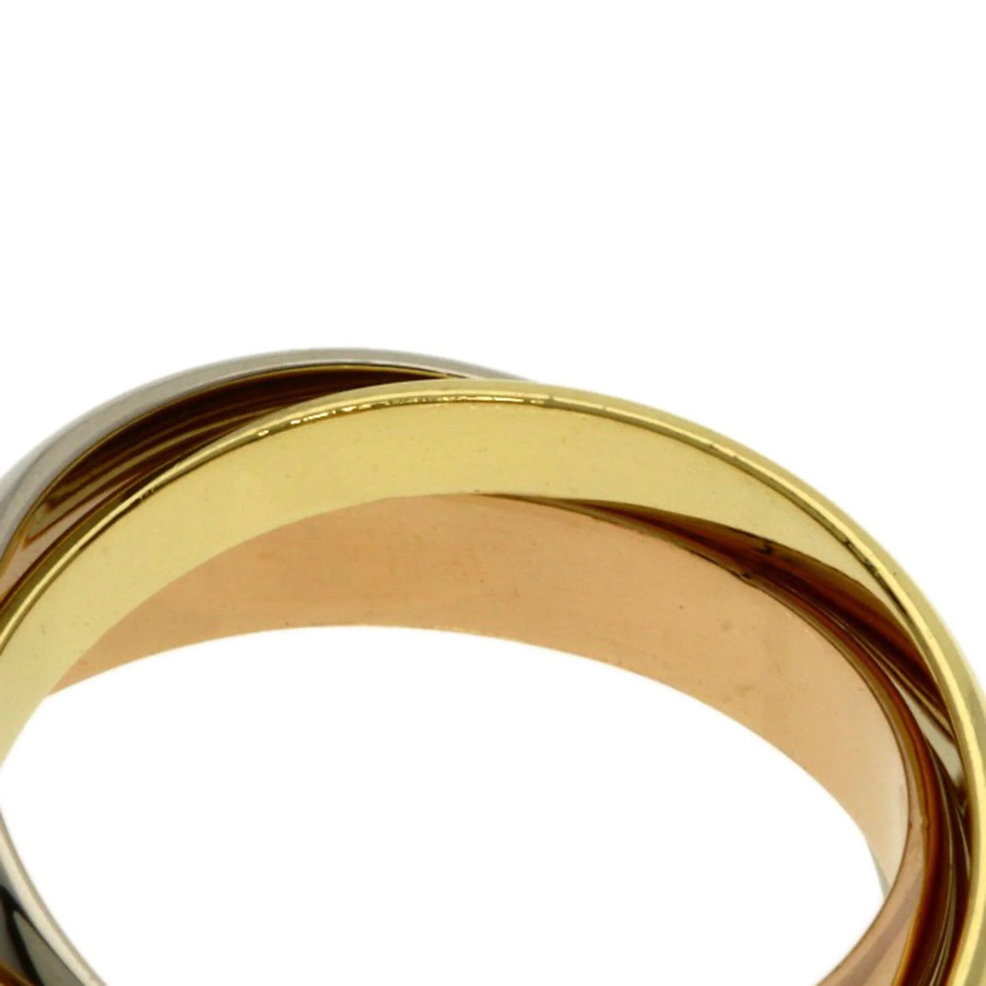 Vendome Louis Cartier Band Ring 18K Tricolor Gold - Image 6