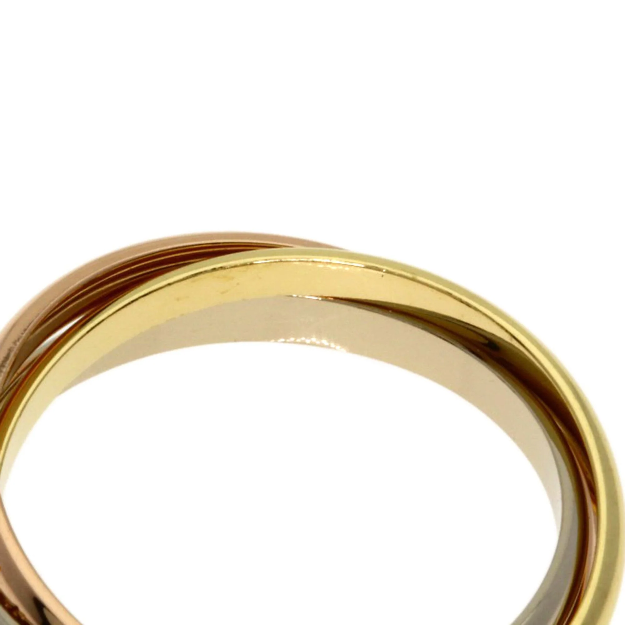 Vendome Louis Cartier Band Ring 18K Tricolor Gold - Image 6