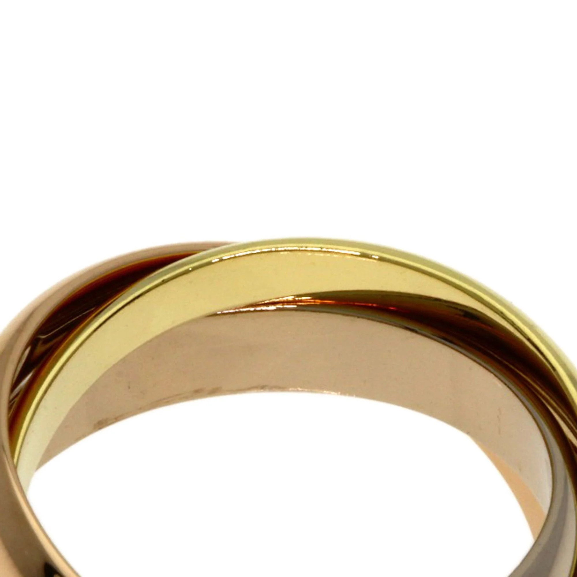Vendome Louis Cartier Band Ring 18K Tricolor Gold - Image 6