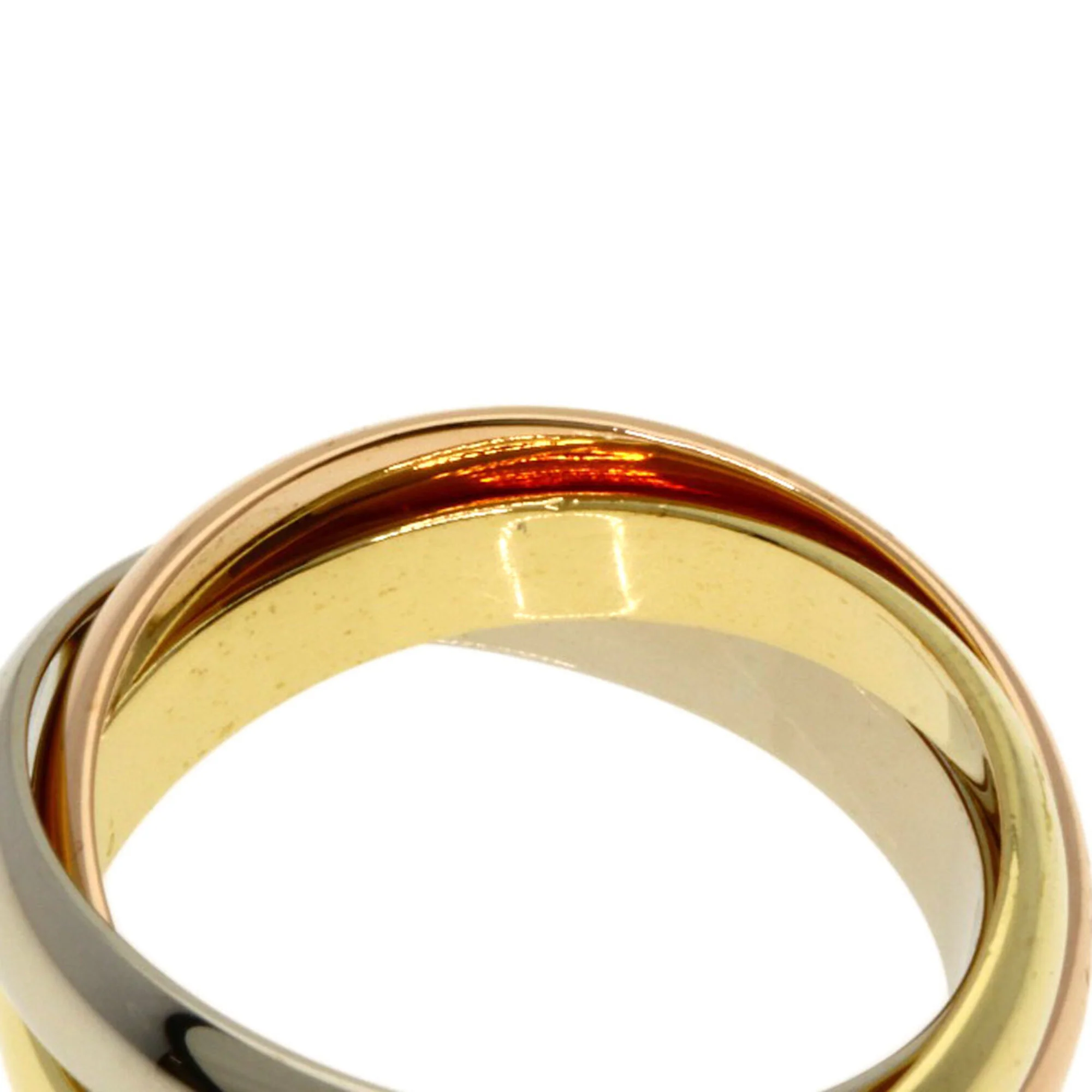 Vendome Louis Cartier Band Ring 18K Tricolor Gold - Image 6