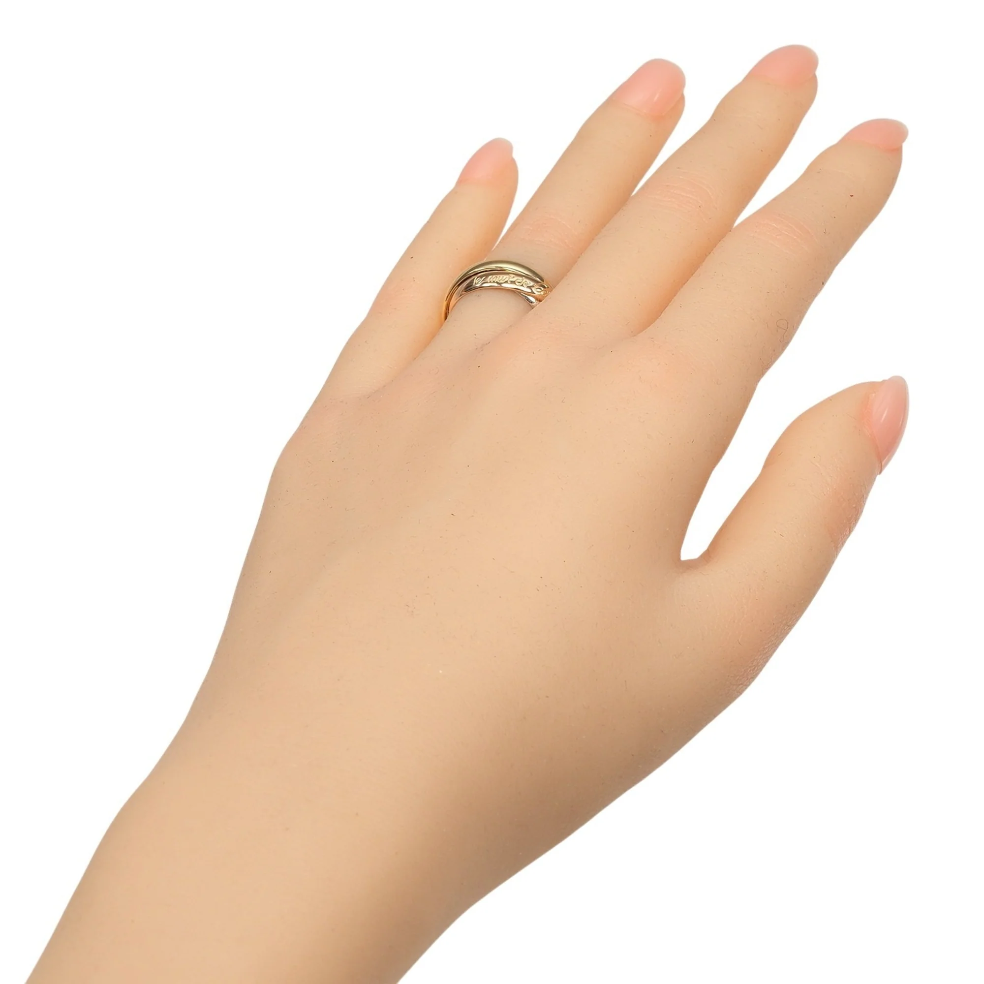 Vendome Louis Cartier Band Ring 18K Tricolor Gold - Image 2