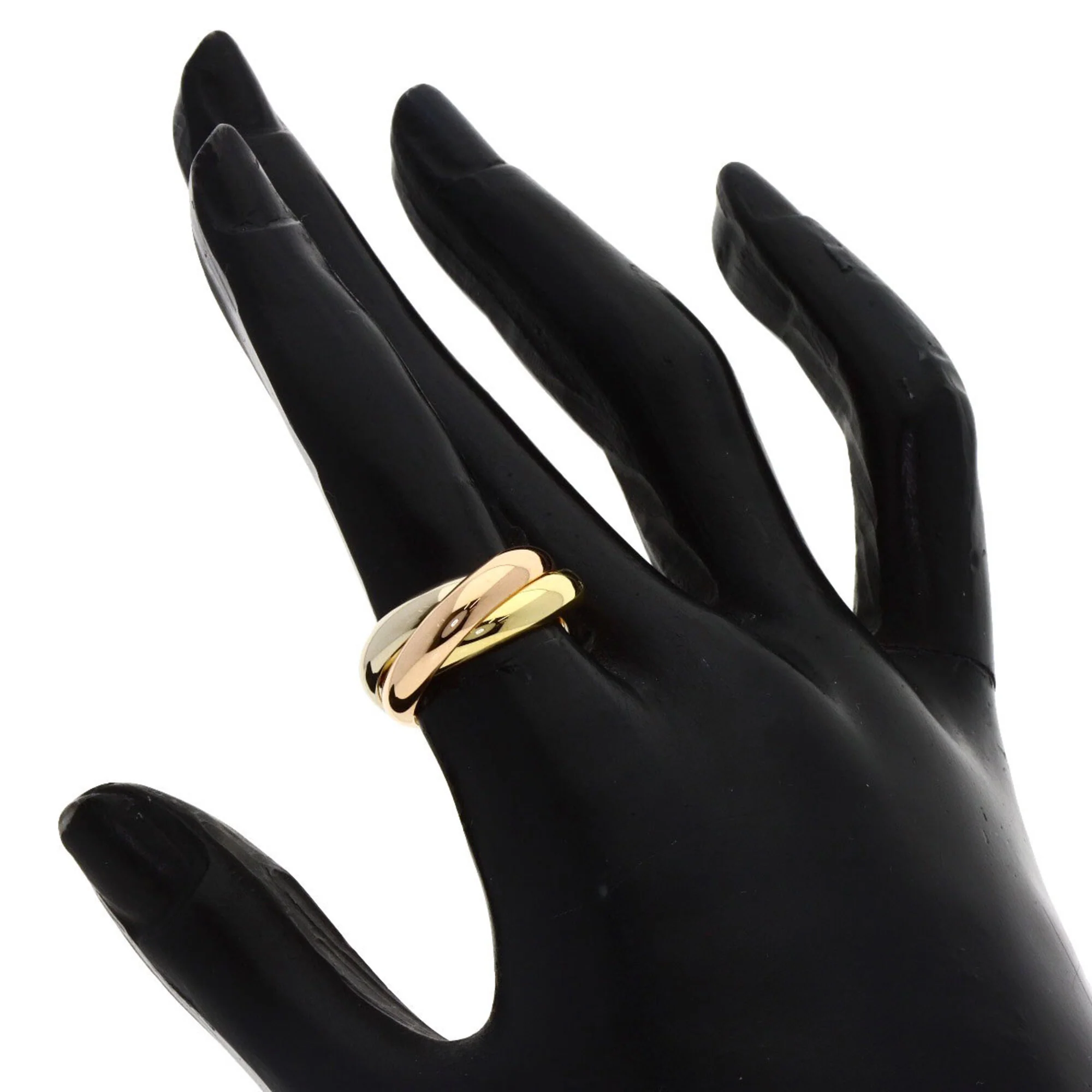 Vendome Louis Cartier Band Ring 18K Tricolor Gold - Image 5