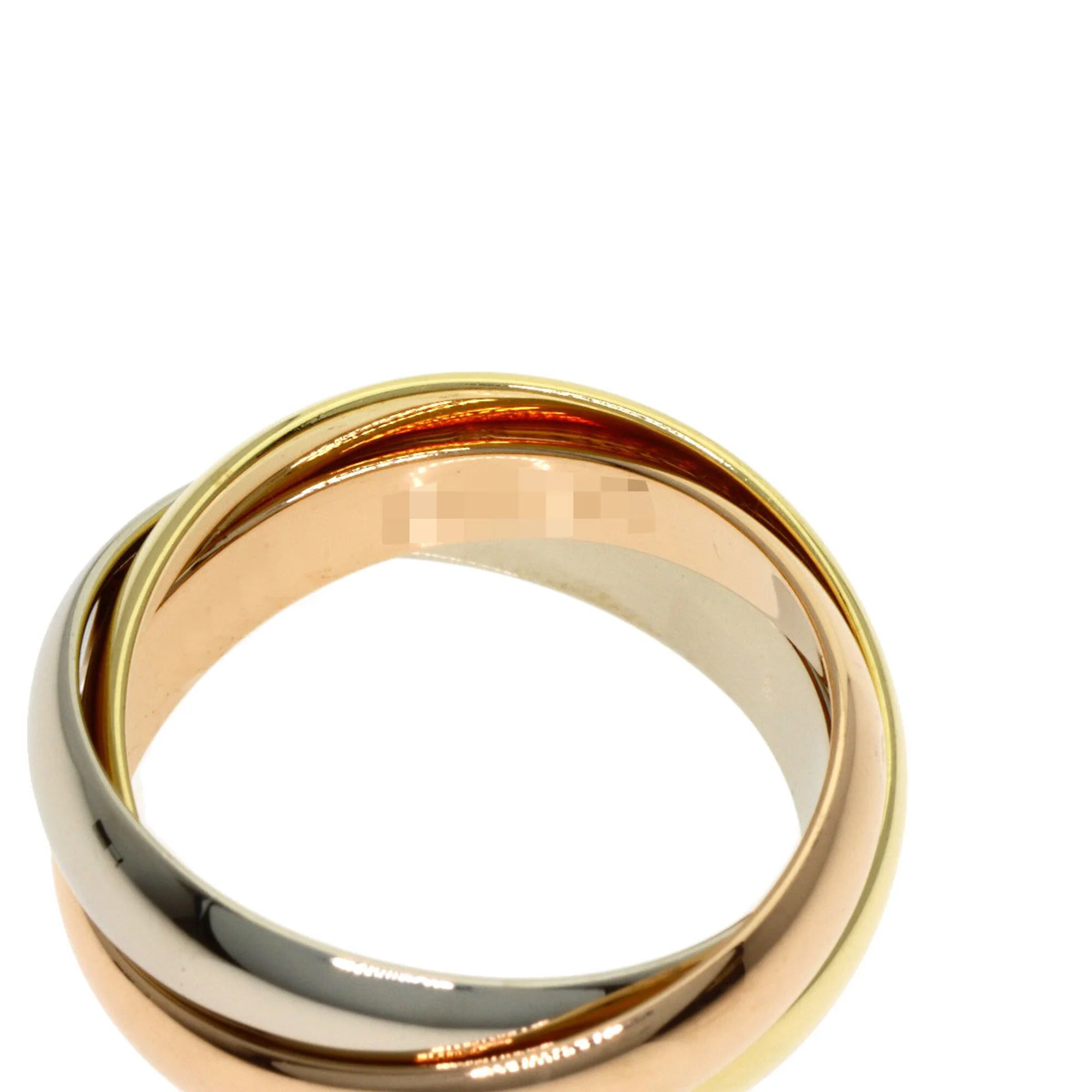Vendome Louis Cartier Band Ring 18K Tricolor Gold - Image 4