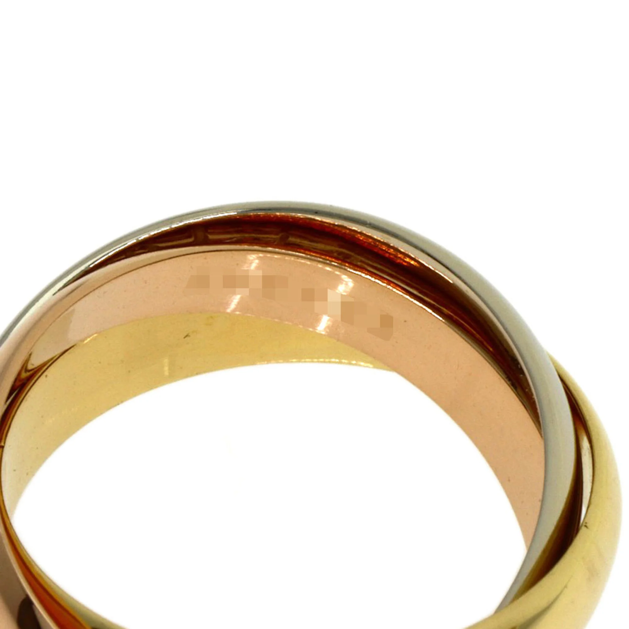 Vendome Louis Cartier Band Ring 18K Tricolor Gold - Image 4