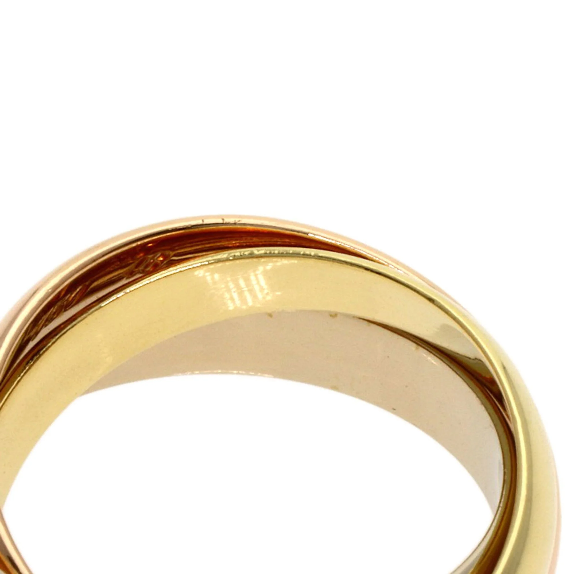 Vendome Louis Cartier Band Ring 18K Tricolor Gold - Image 6