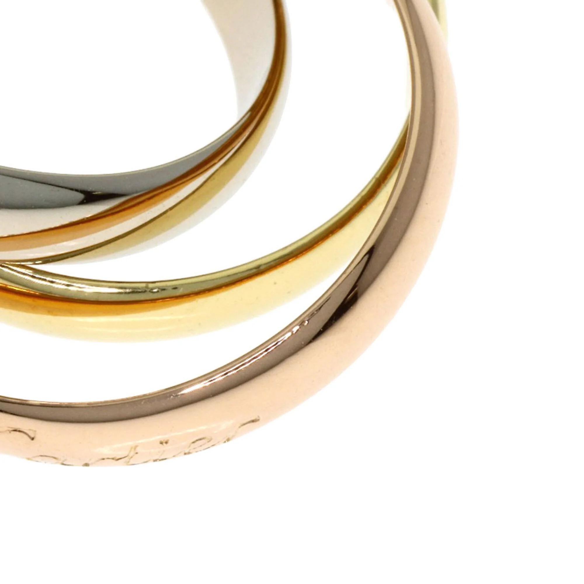 Vendome Louis Cartier Band Ring 18K Tricolor Gold - Image 5