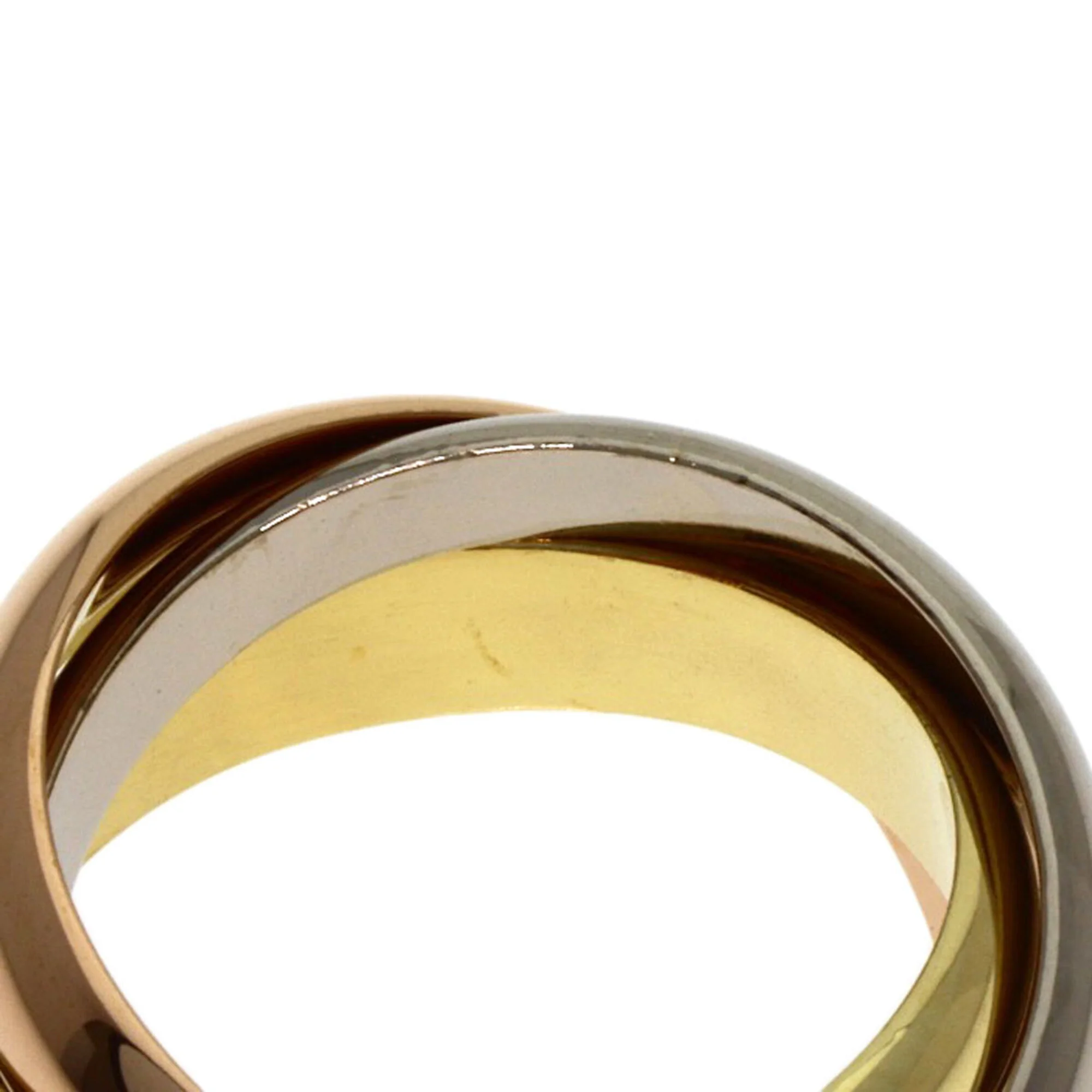 Vendome Louis Cartier Band Ring 18K Tricolor Gold - Image 7