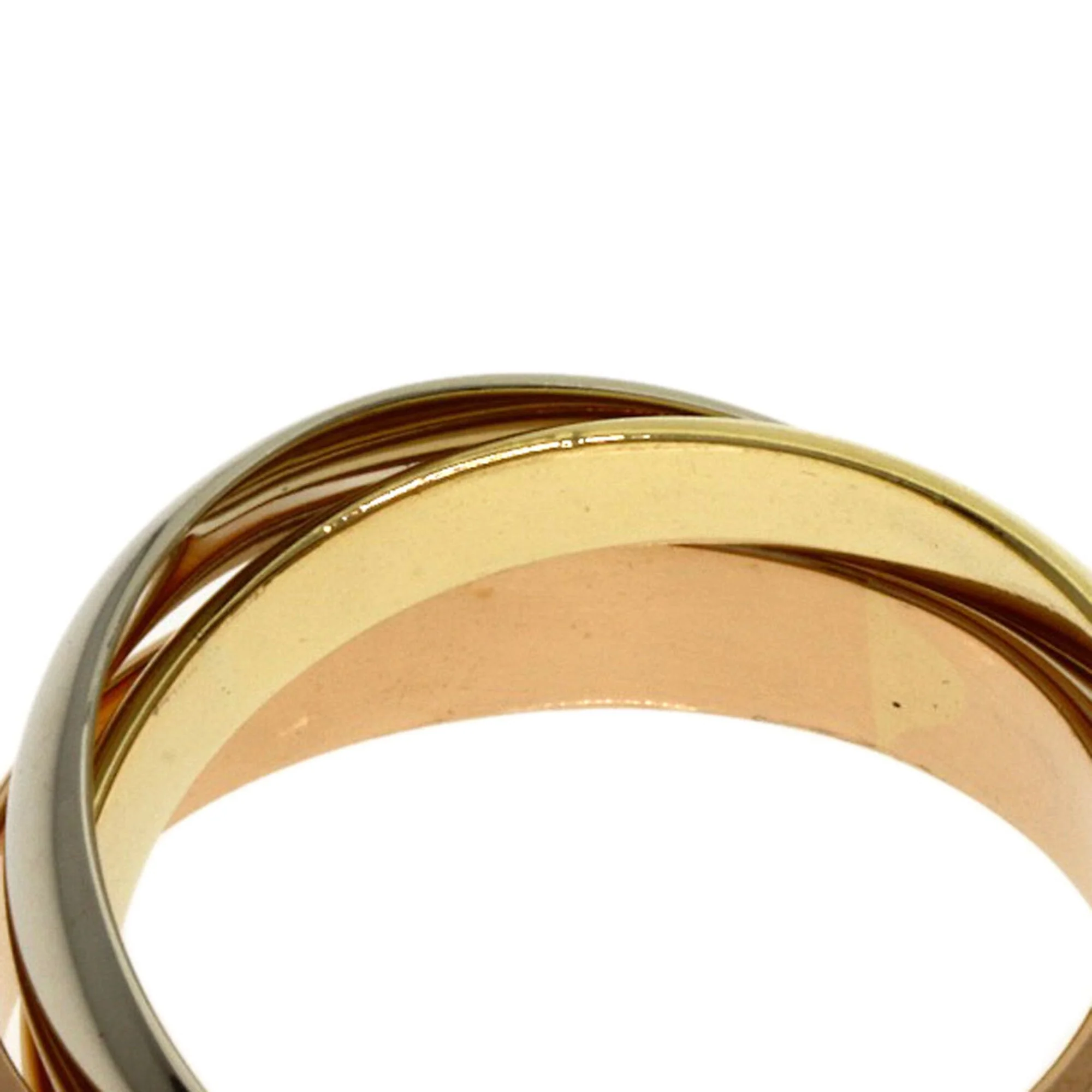 Vendome Louis Cartier Band Ring 18K Tricolor Gold - Image 5