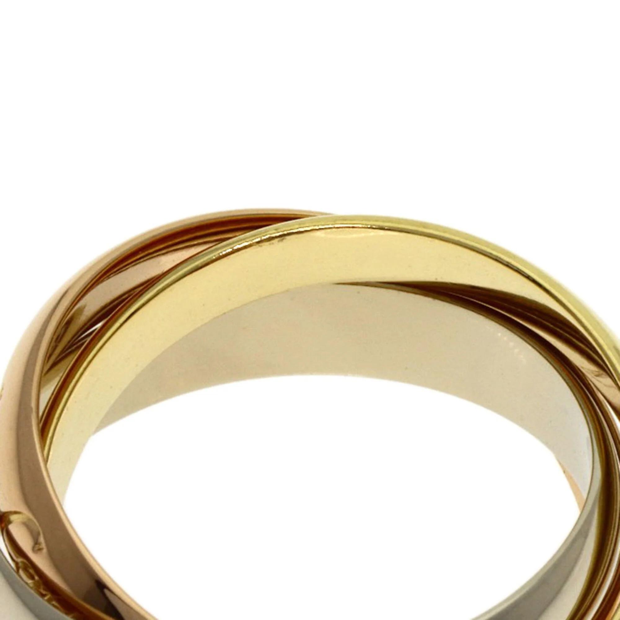 Vendome Louis Cartier Band Ring 18K Tricolor Gold - Image 6