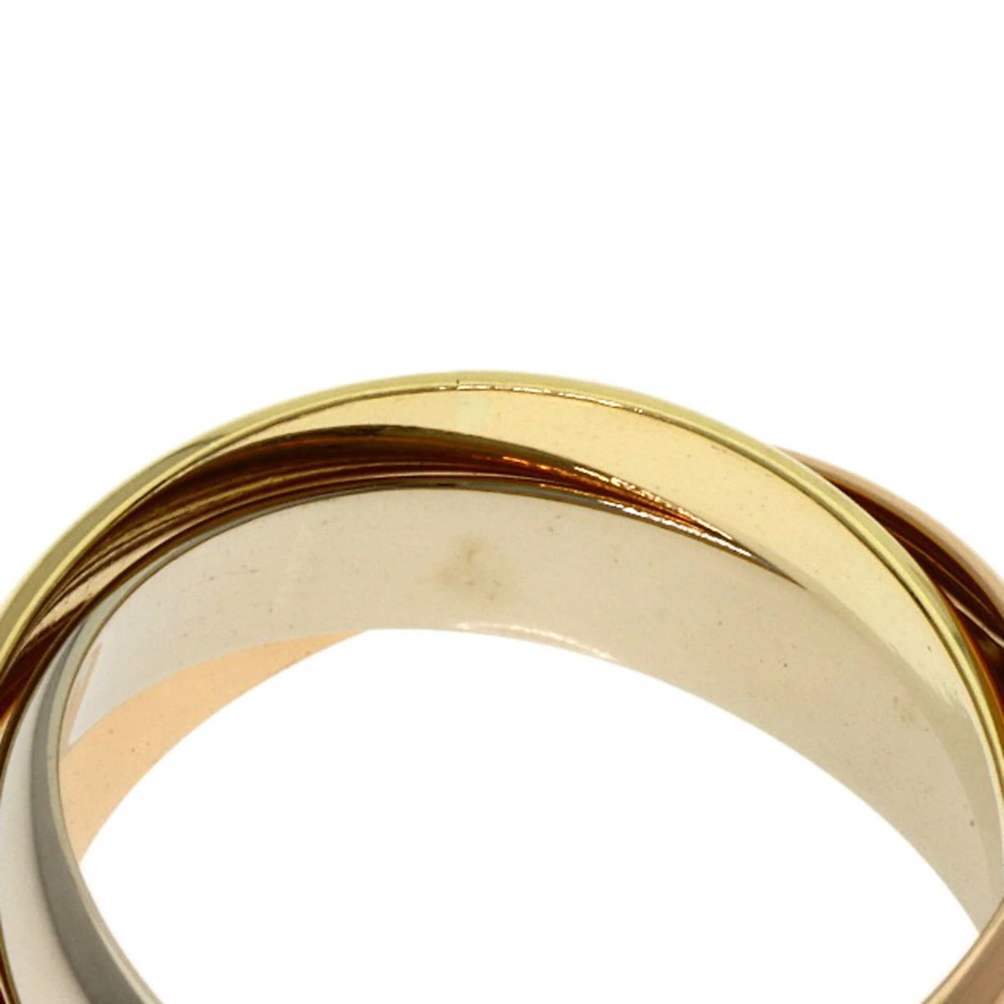 Vendome Louis Cartier Band Ring 18K Tricolor Gold - Image 5