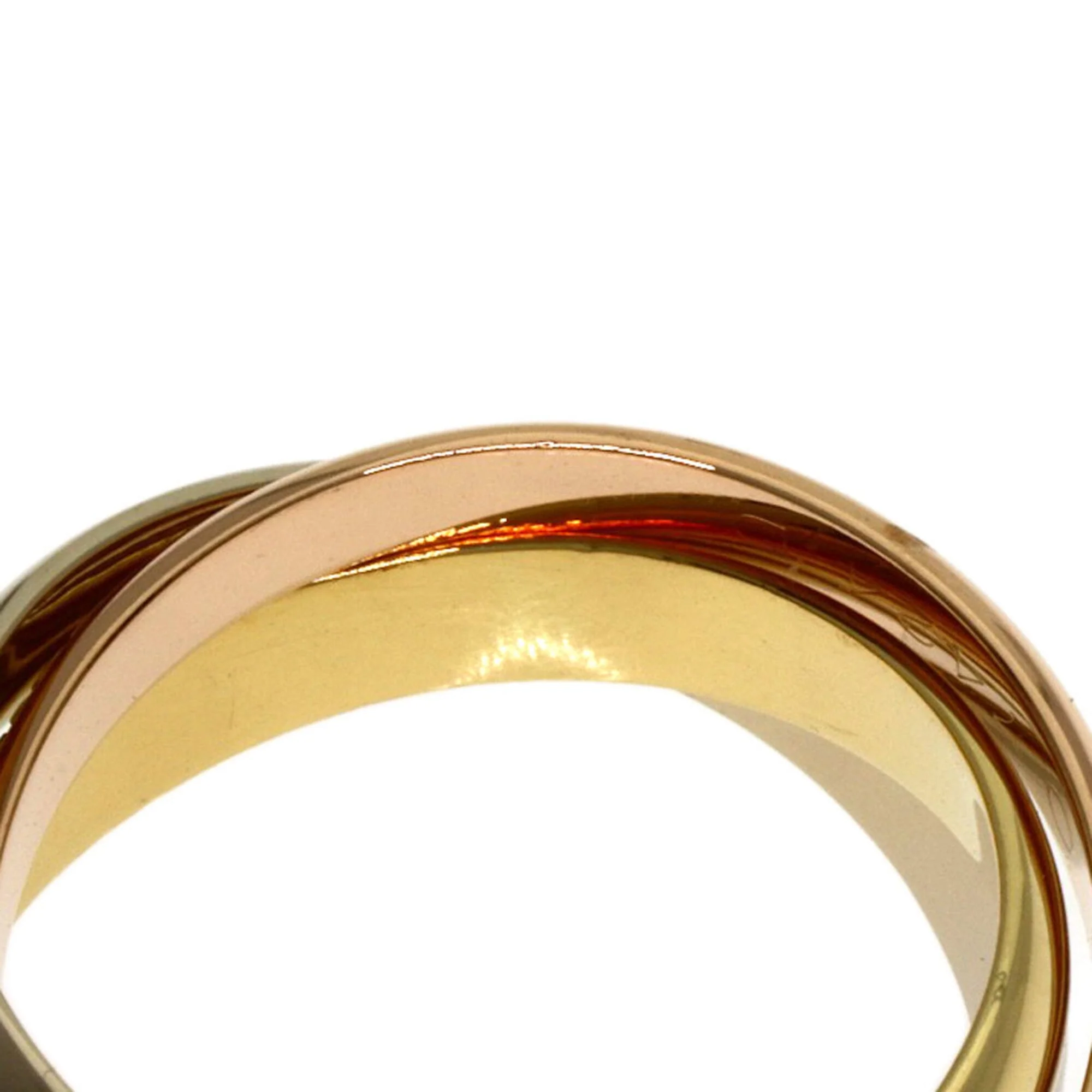 Vendome Louis Cartier Band Ring 18K Tricolor Gold - Image 7
