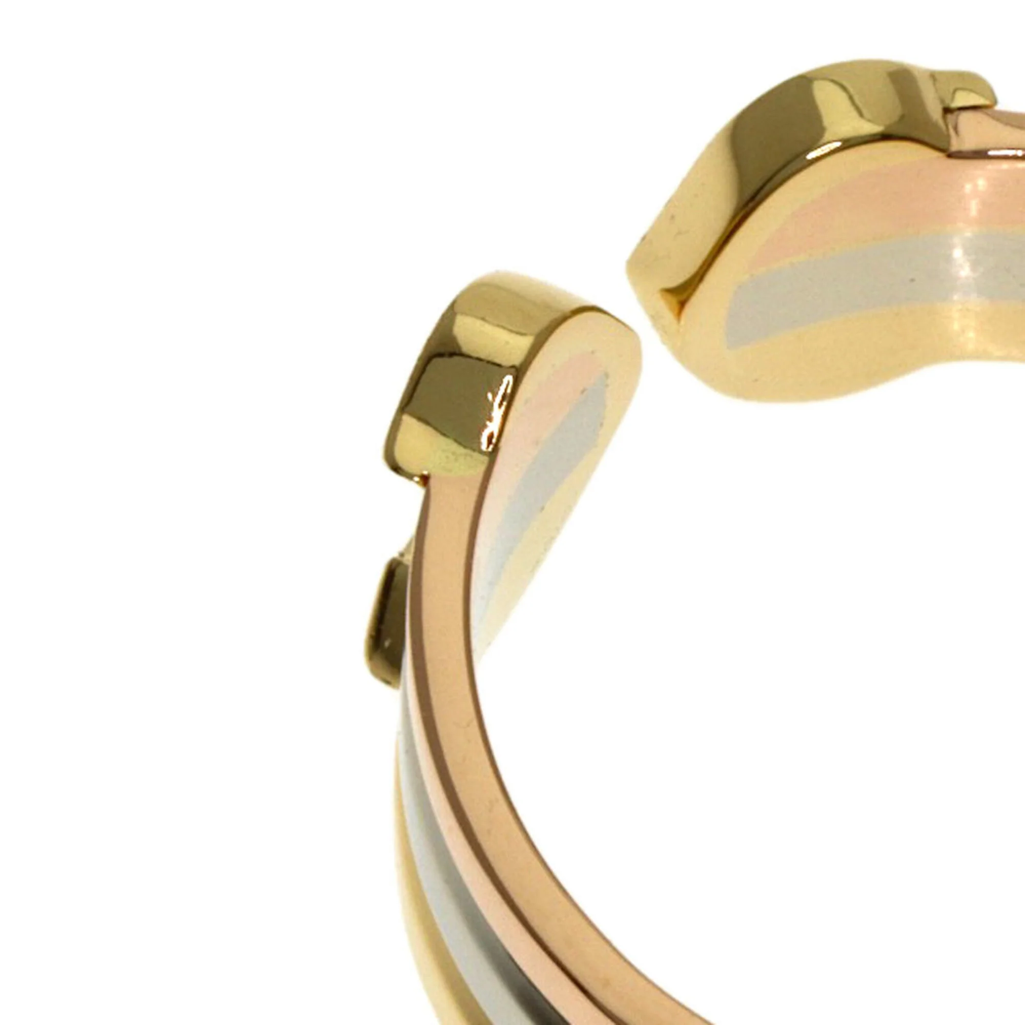 Vendome Louis Cartier Band Ring 18K Tricolor Gold - Image 8