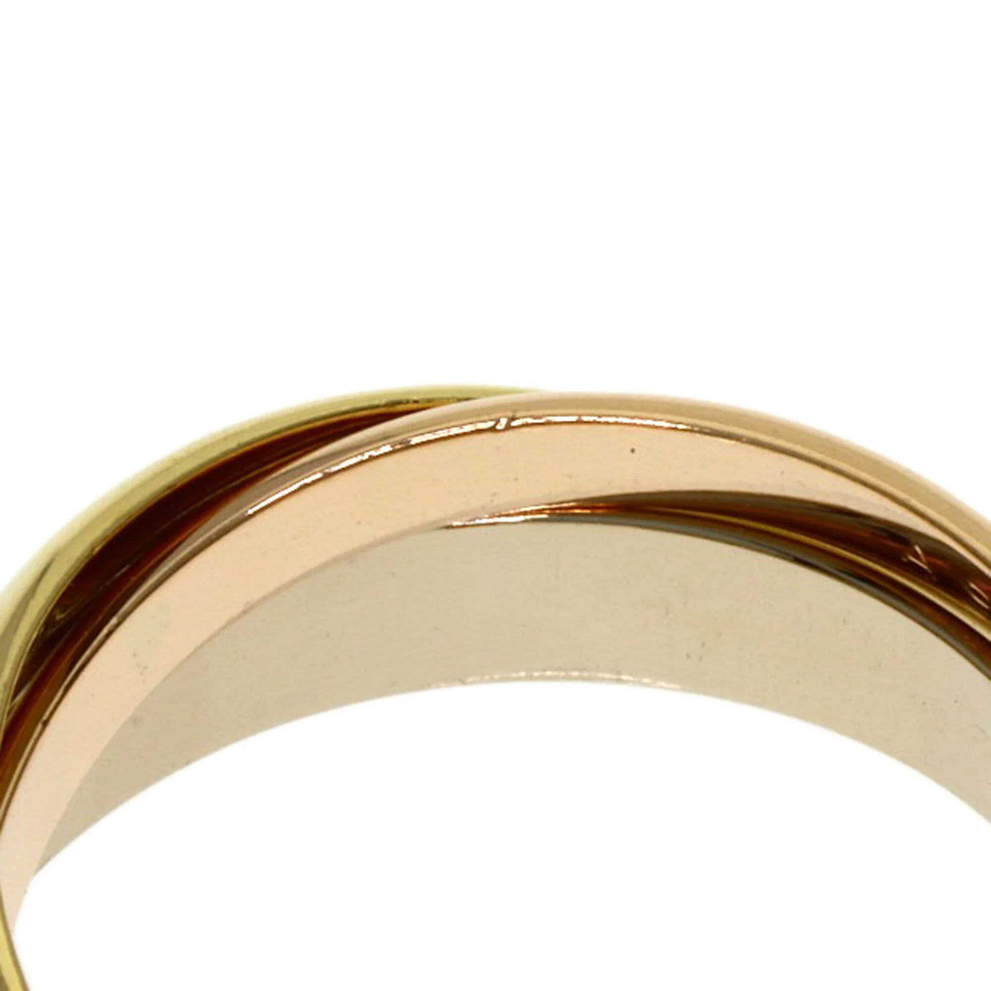 Vendome Louis Cartier Band Ring 18K Tricolor Gold - Image 6
