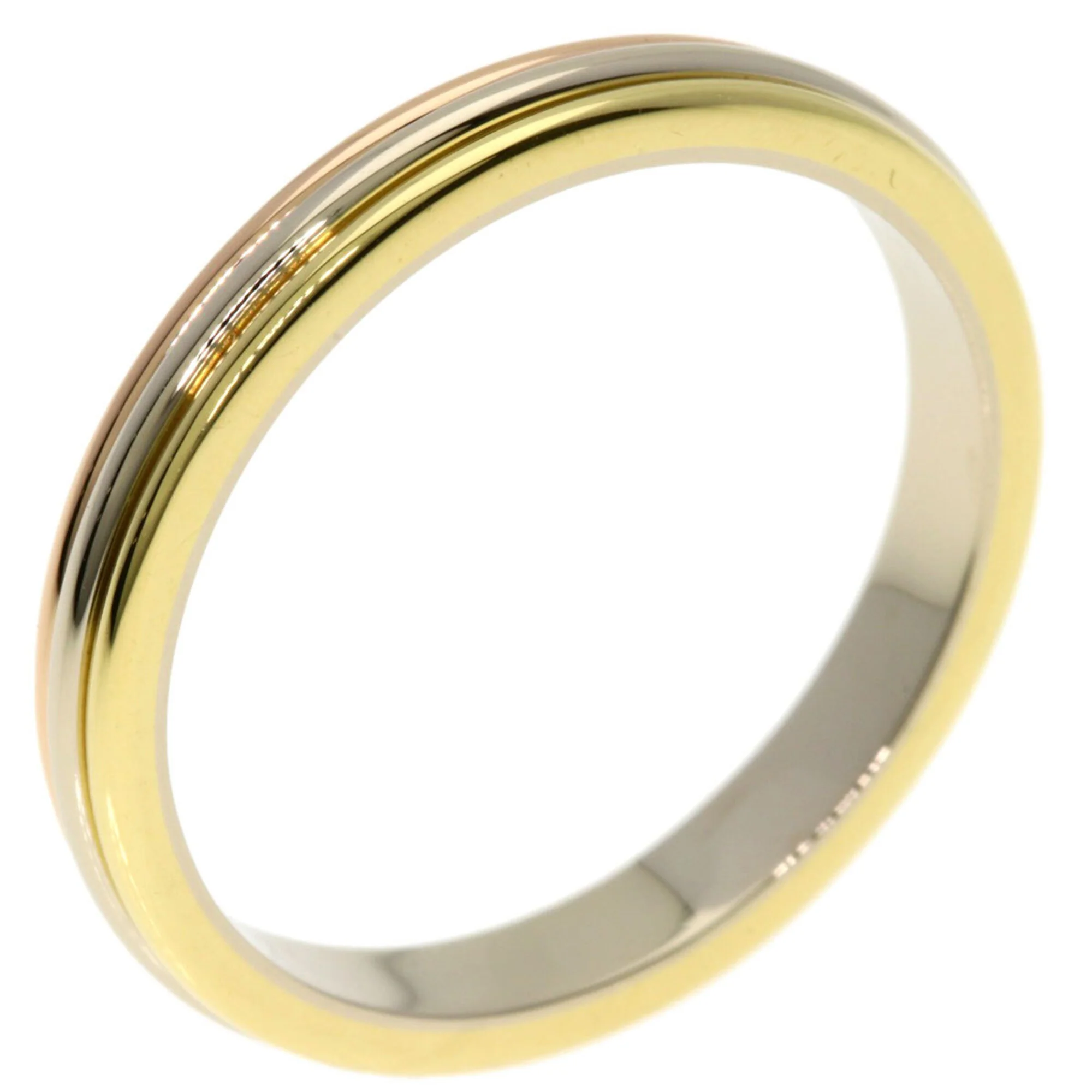 Vendome Louis Cartier Band Ring 18K Tricolor Gold - Image 2