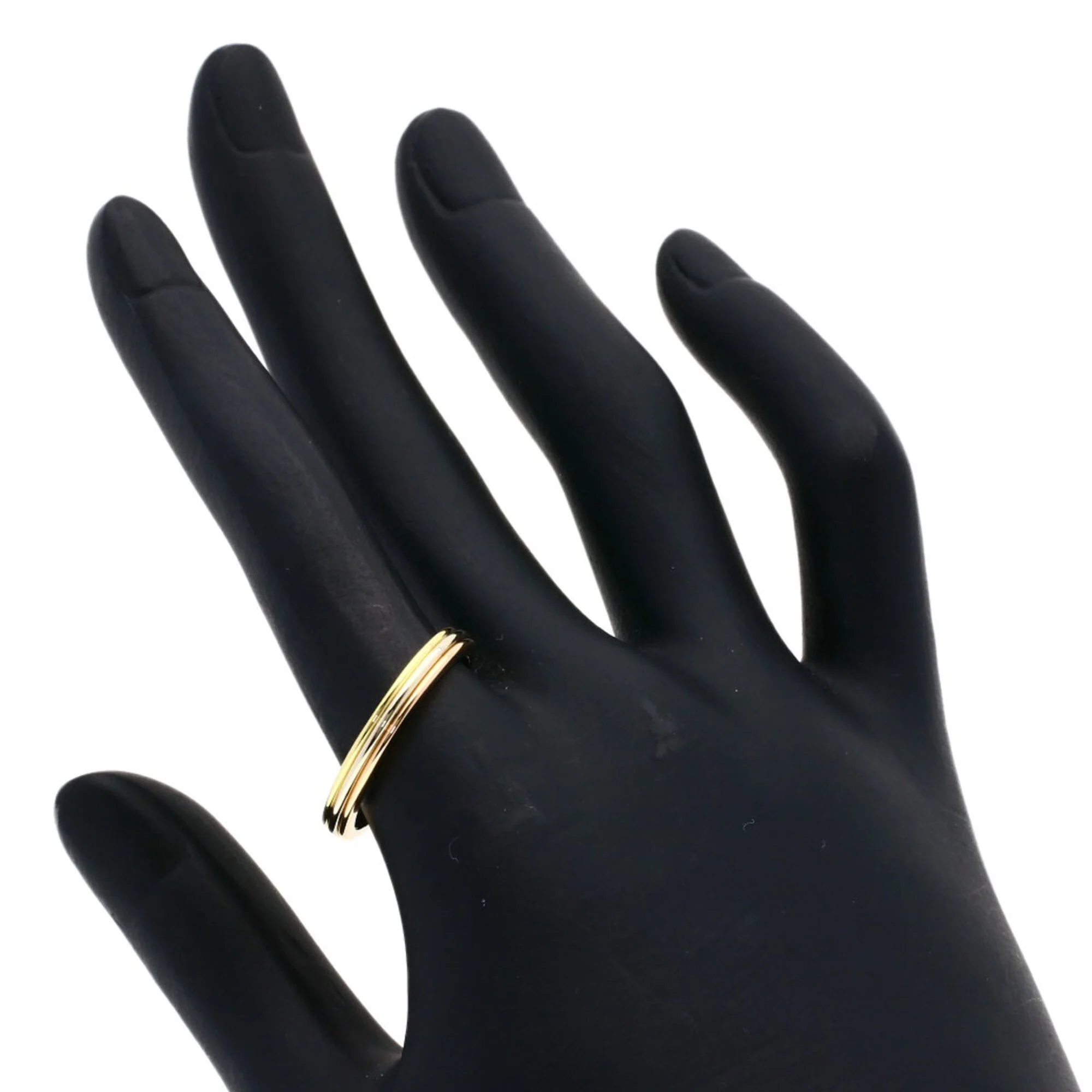 Vendome Louis Cartier Band Ring 18K Tricolor Gold - Image 5