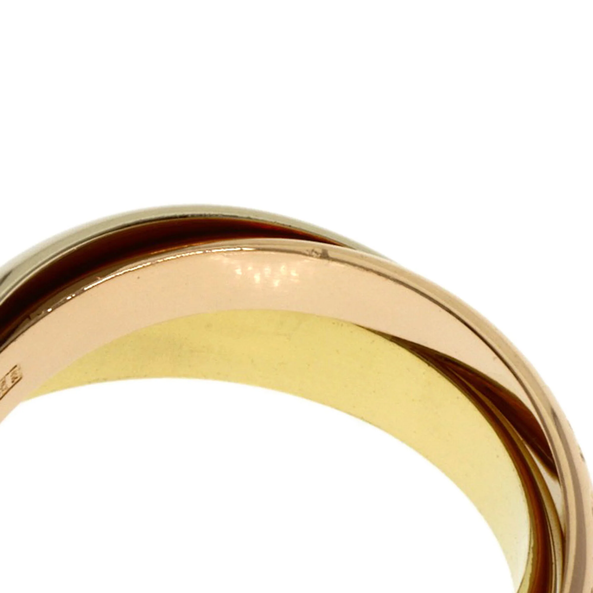 Vendome Louis Cartier Band Ring 18K Tricolor Gold - Image 5
