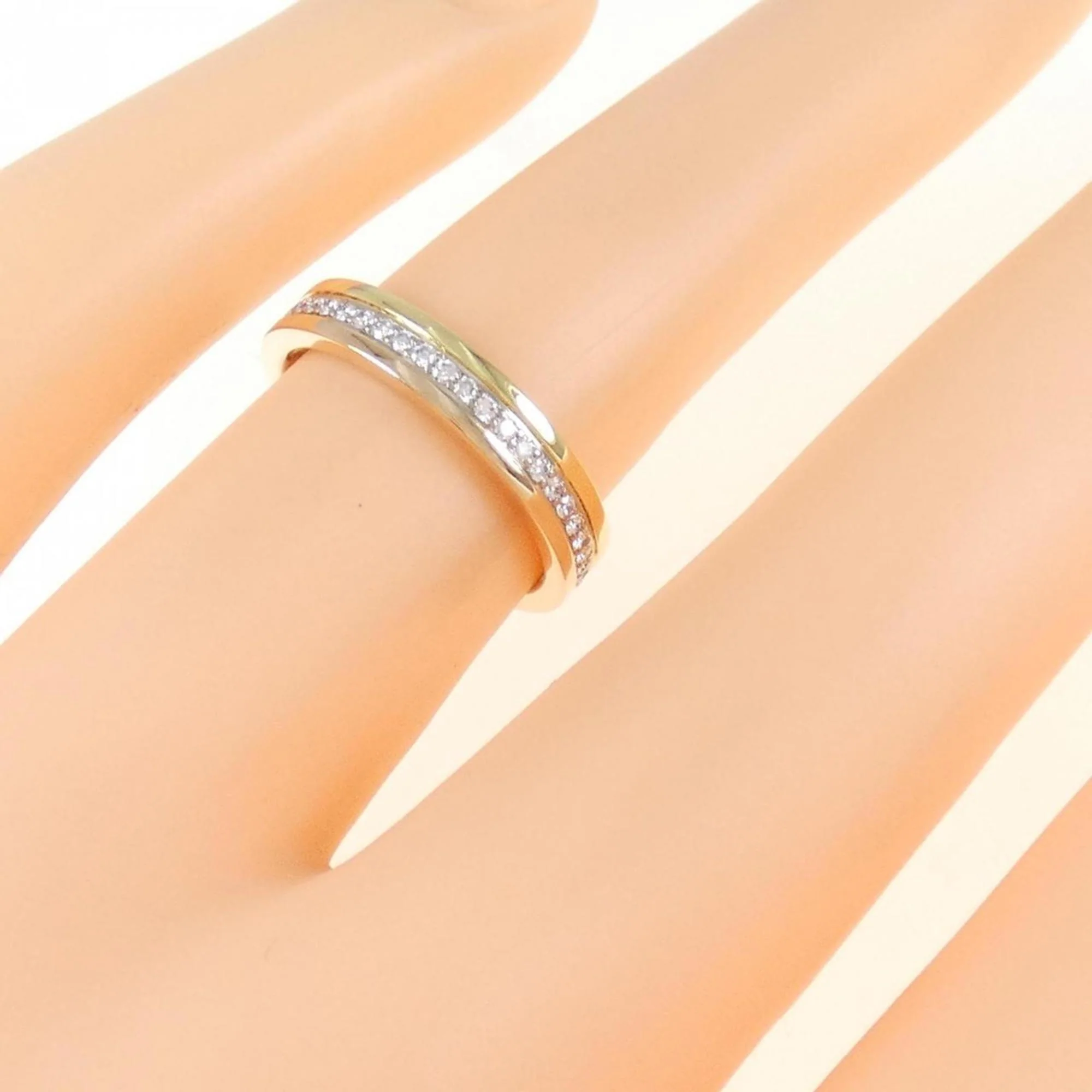 Vendome Louis Cartier Band Ring 18K Tricolor Gold - Image 4