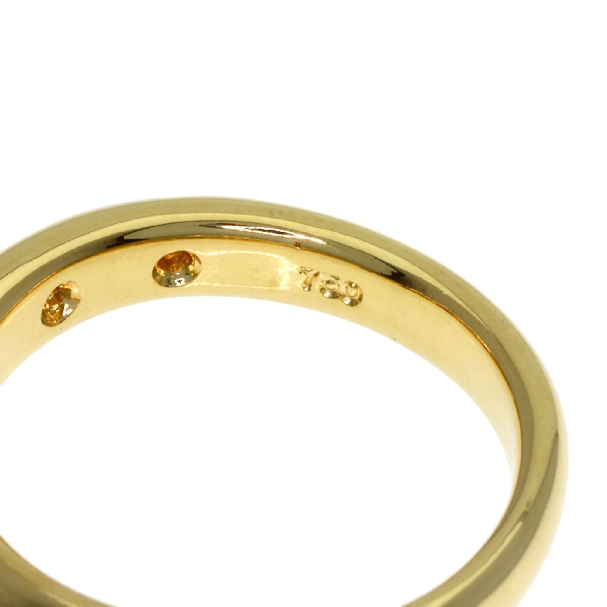 Band Ring 18K Yellow Gold With Diamond - Image 5