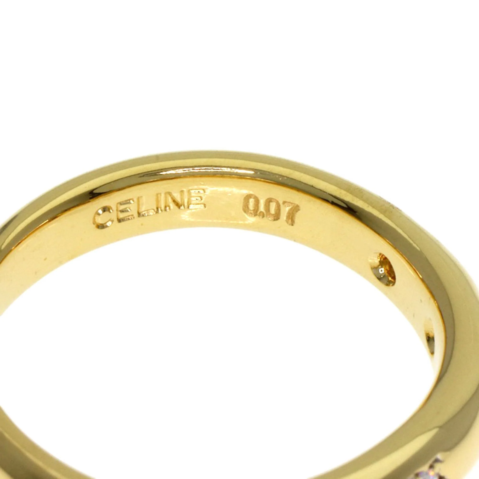 Band Ring 18K Yellow Gold With Diamond - Image 6