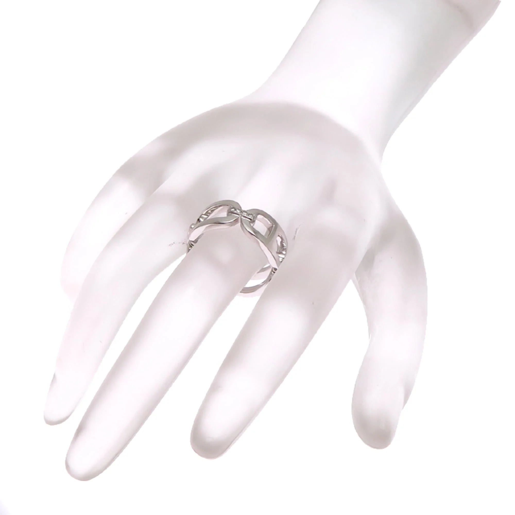 Ring 18K White Gold and Diamond - Image 7
