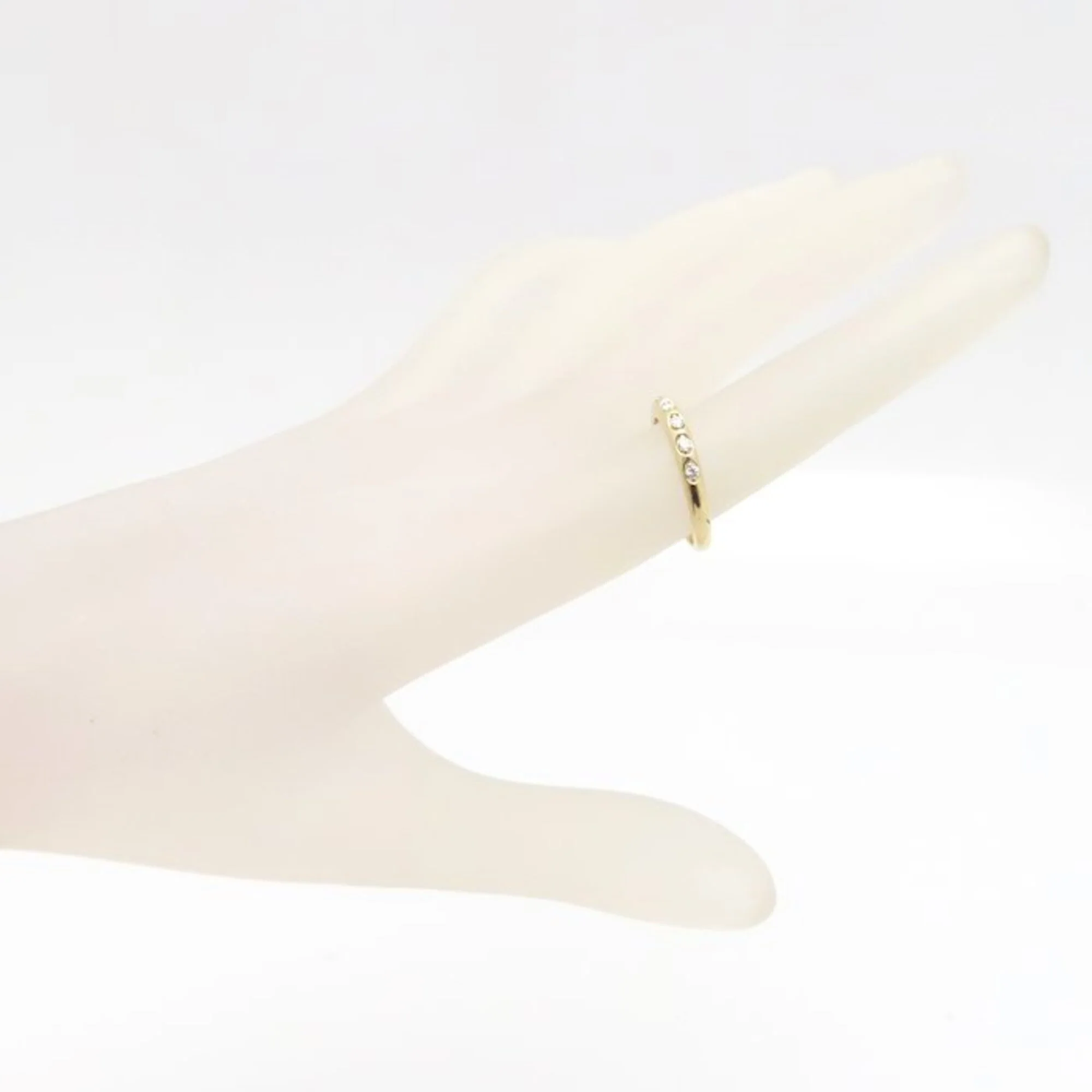 Ring 18K Yellow Gold With Diamond 0.13ct - Image 3
