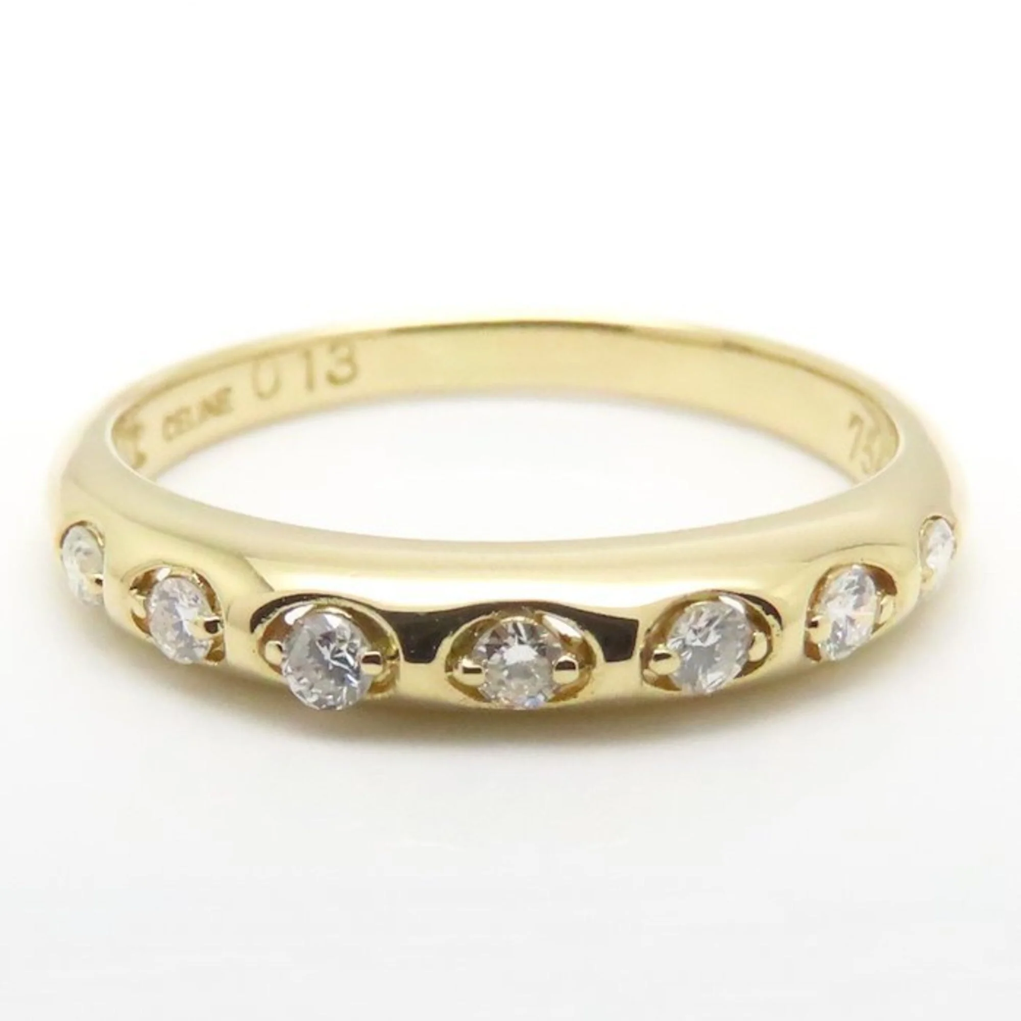 Ring 18K Yellow Gold With Diamond 0.13ct - Image 4