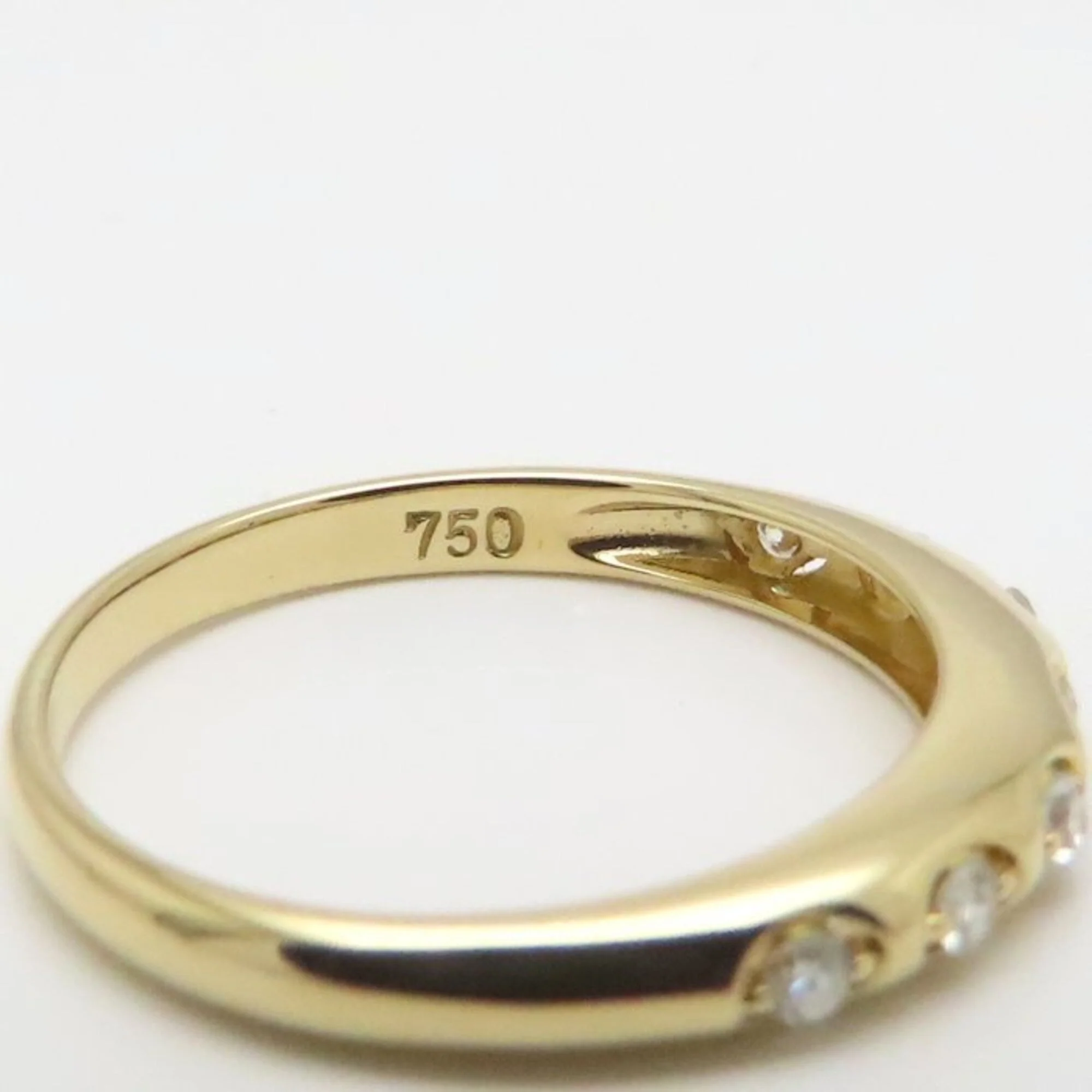 Ring 18K Yellow Gold With Diamond 0.13ct - Image 9