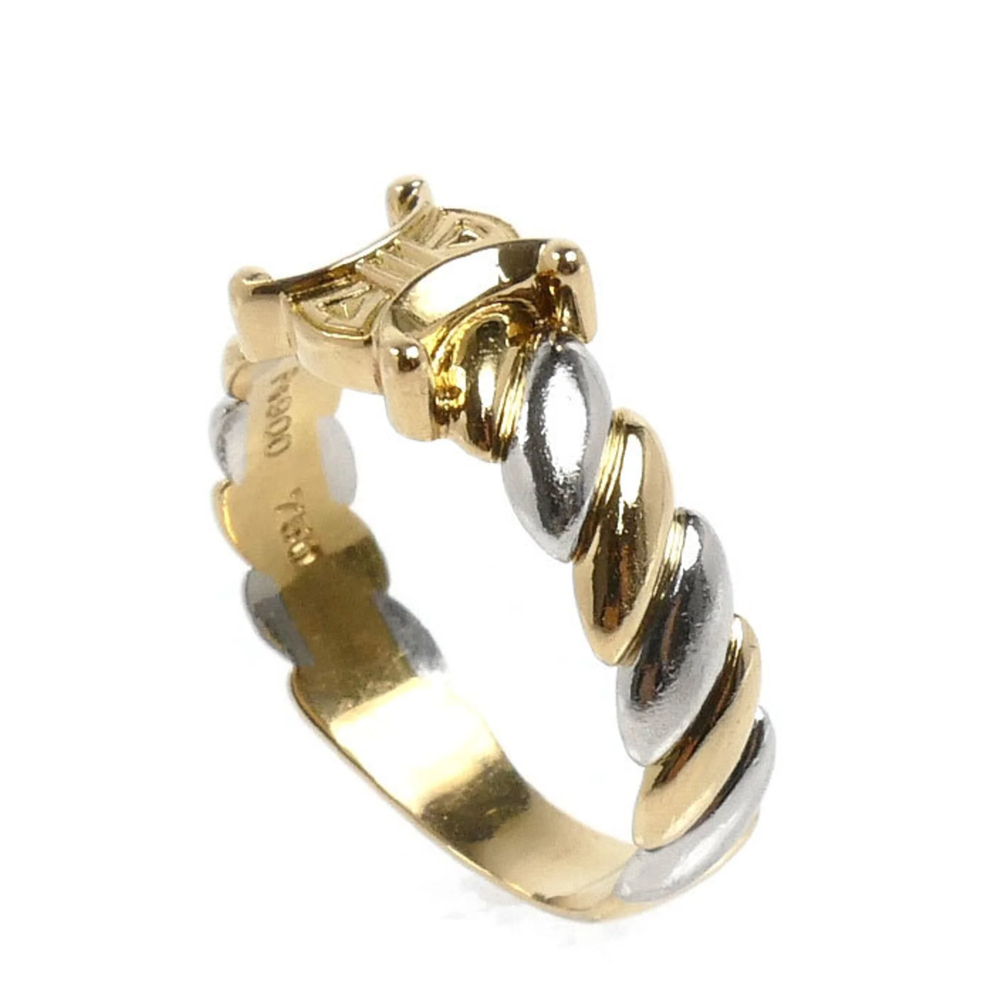 Ring Platinum and 18K Yellow Gold - Image 2