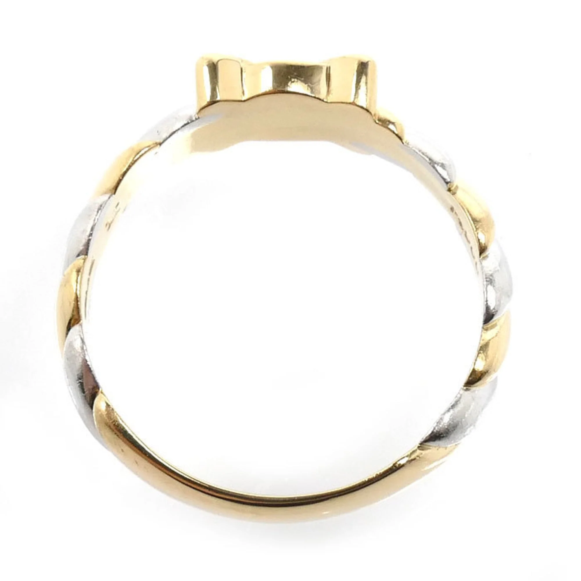 Ring Platinum and 18K Yellow Gold - Image 4
