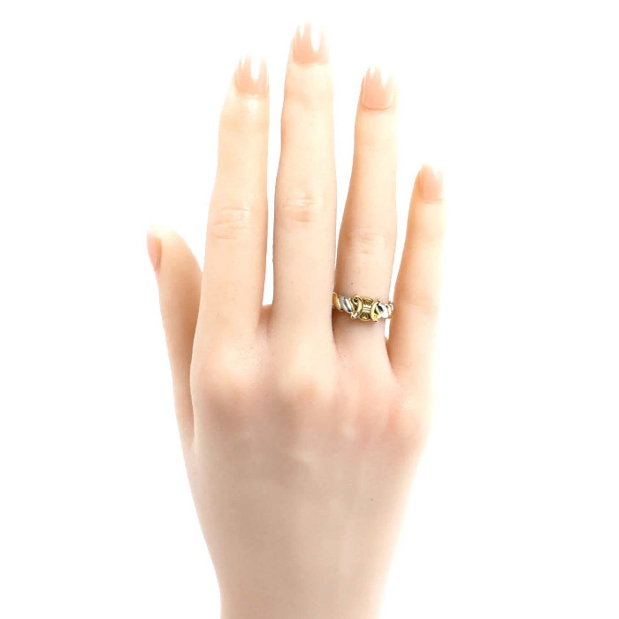 Ring Platinum and 18K Yellow Gold - Image 7