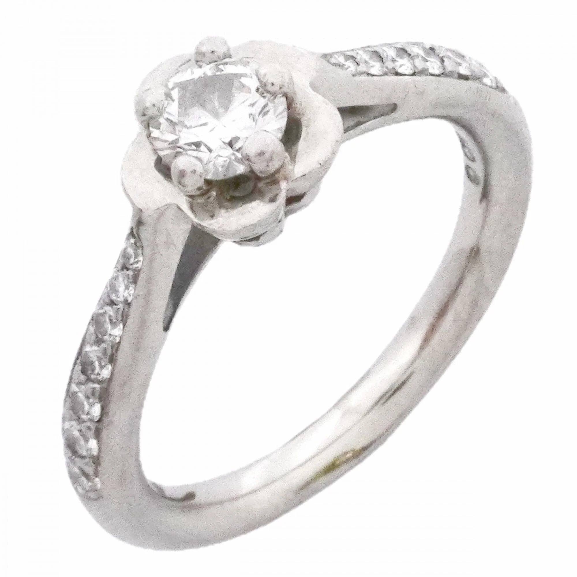 Band Ring Platinum with Diamond