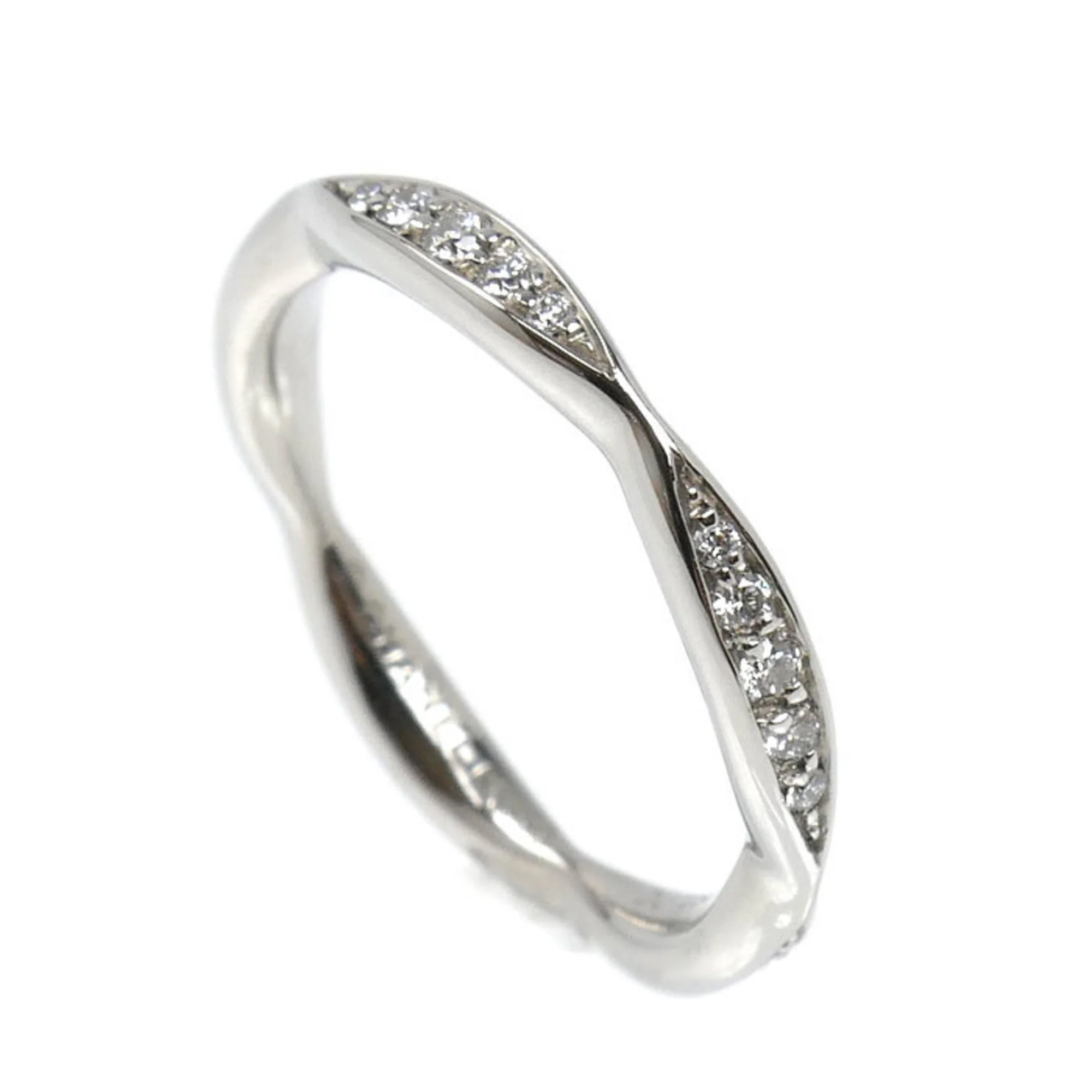 Band Ring Platinum With Diamond - Image 2