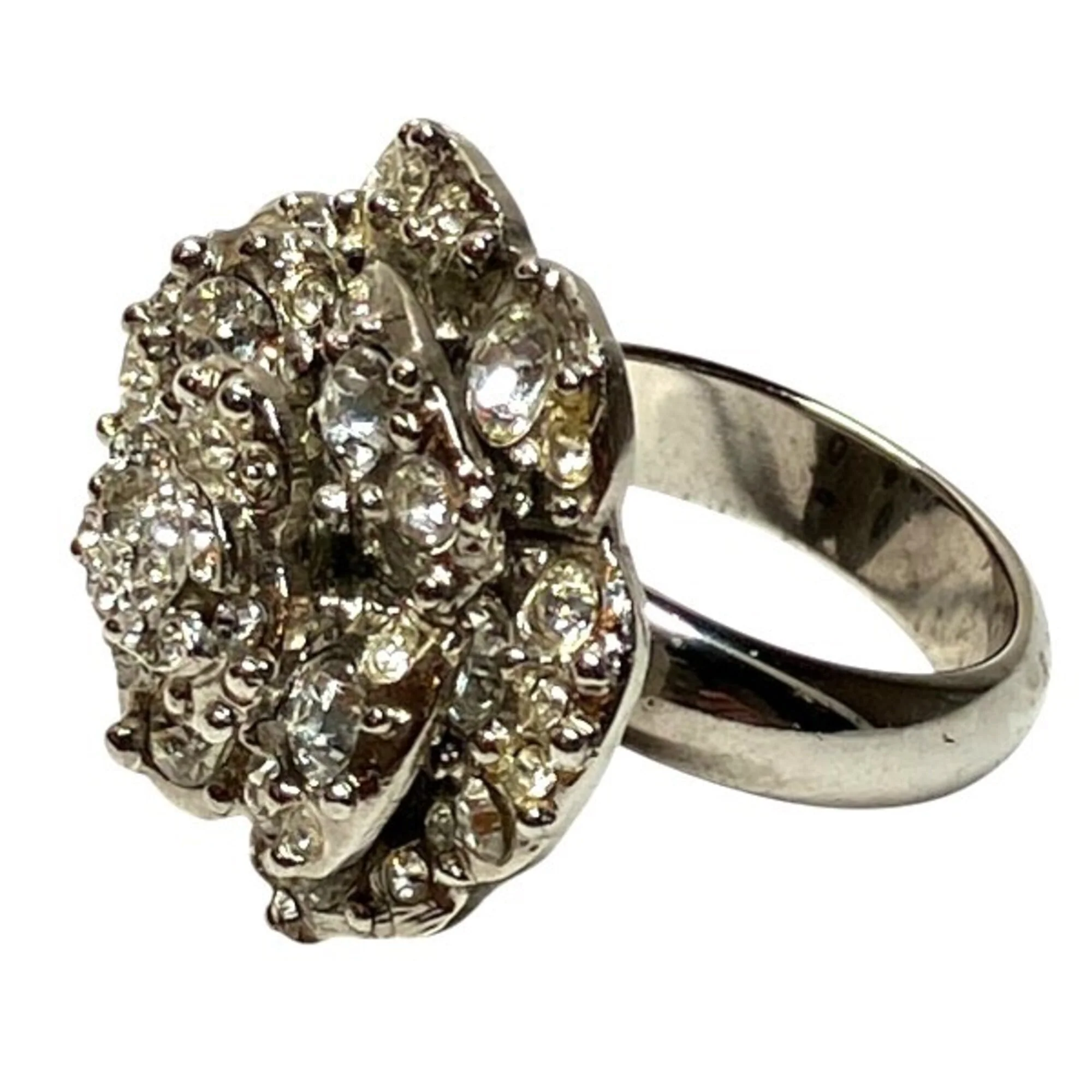 Camellia Ring Metal with Rhinestone - Image 2