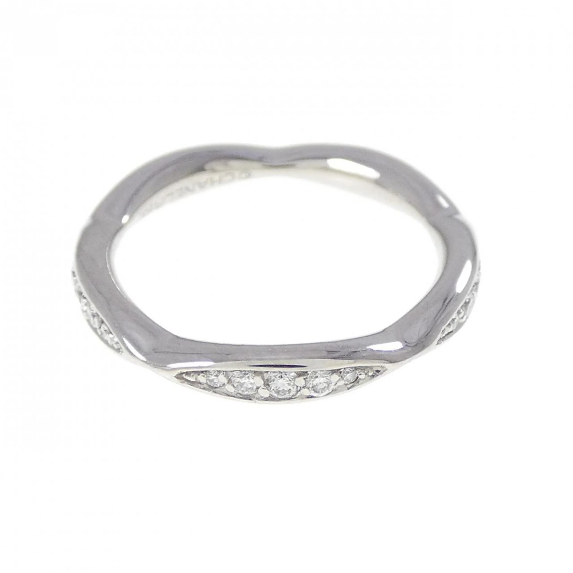 Camellia Ring Platinum with Diamond - Image 2