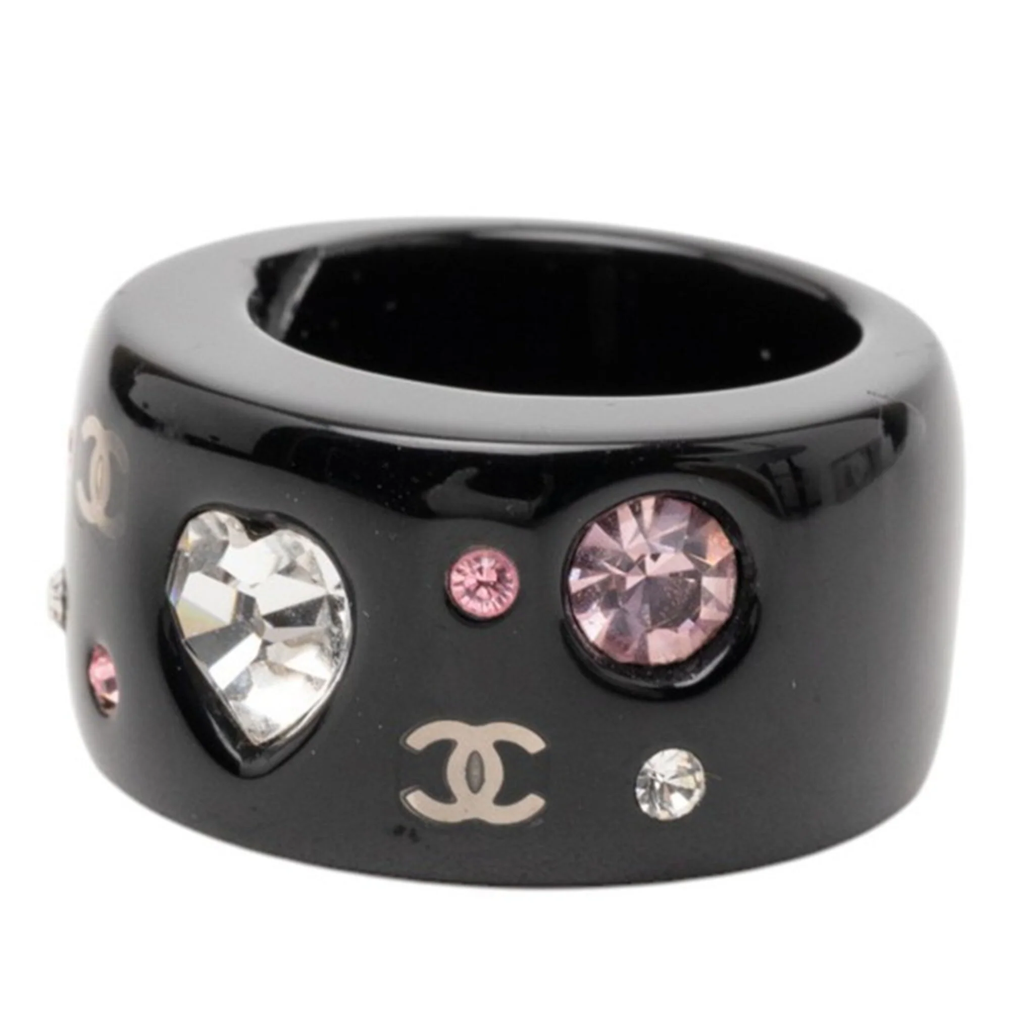 CC Logo Heart Ring Metal - Image 2