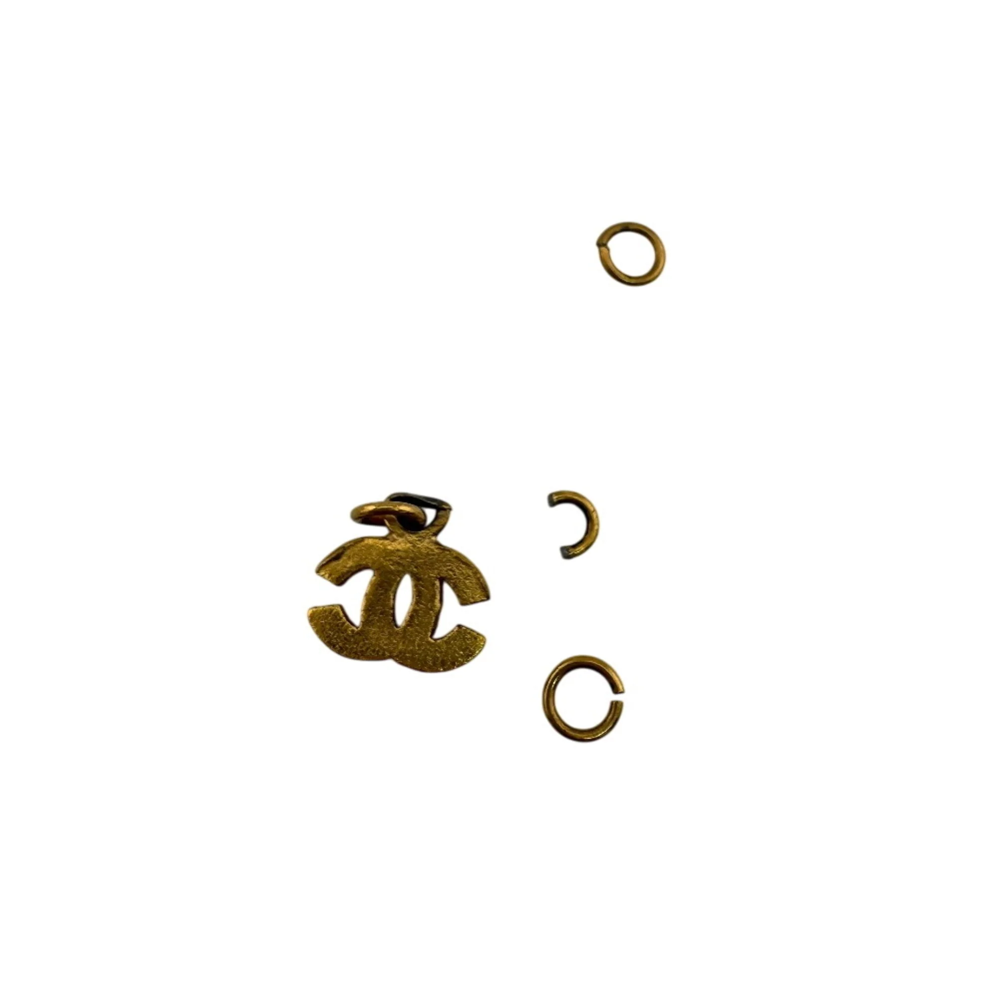 CC Logo Ring Gold-Tone Metal - Image 3