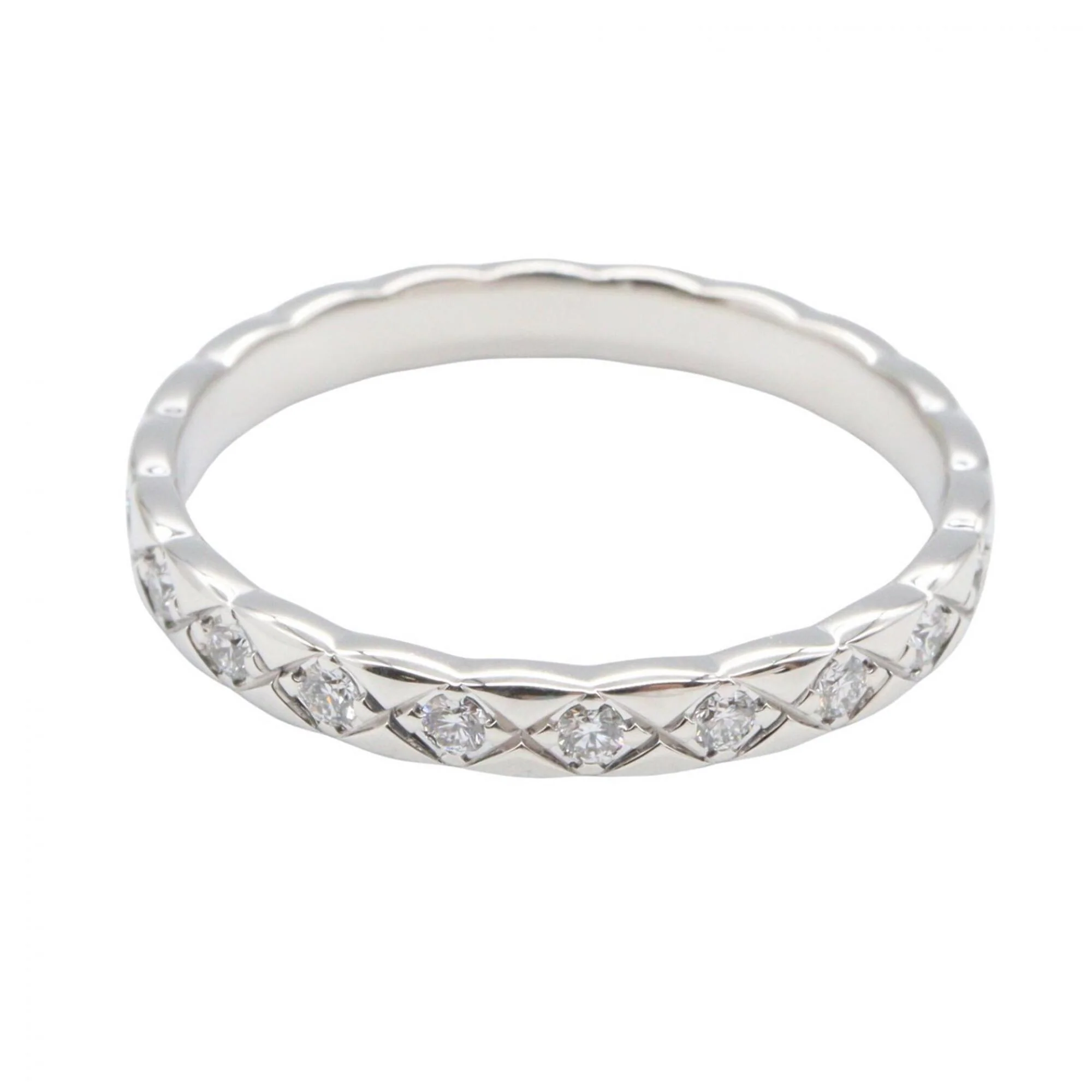 Coco Crush One Band Ring 18K White Gold - Image 2