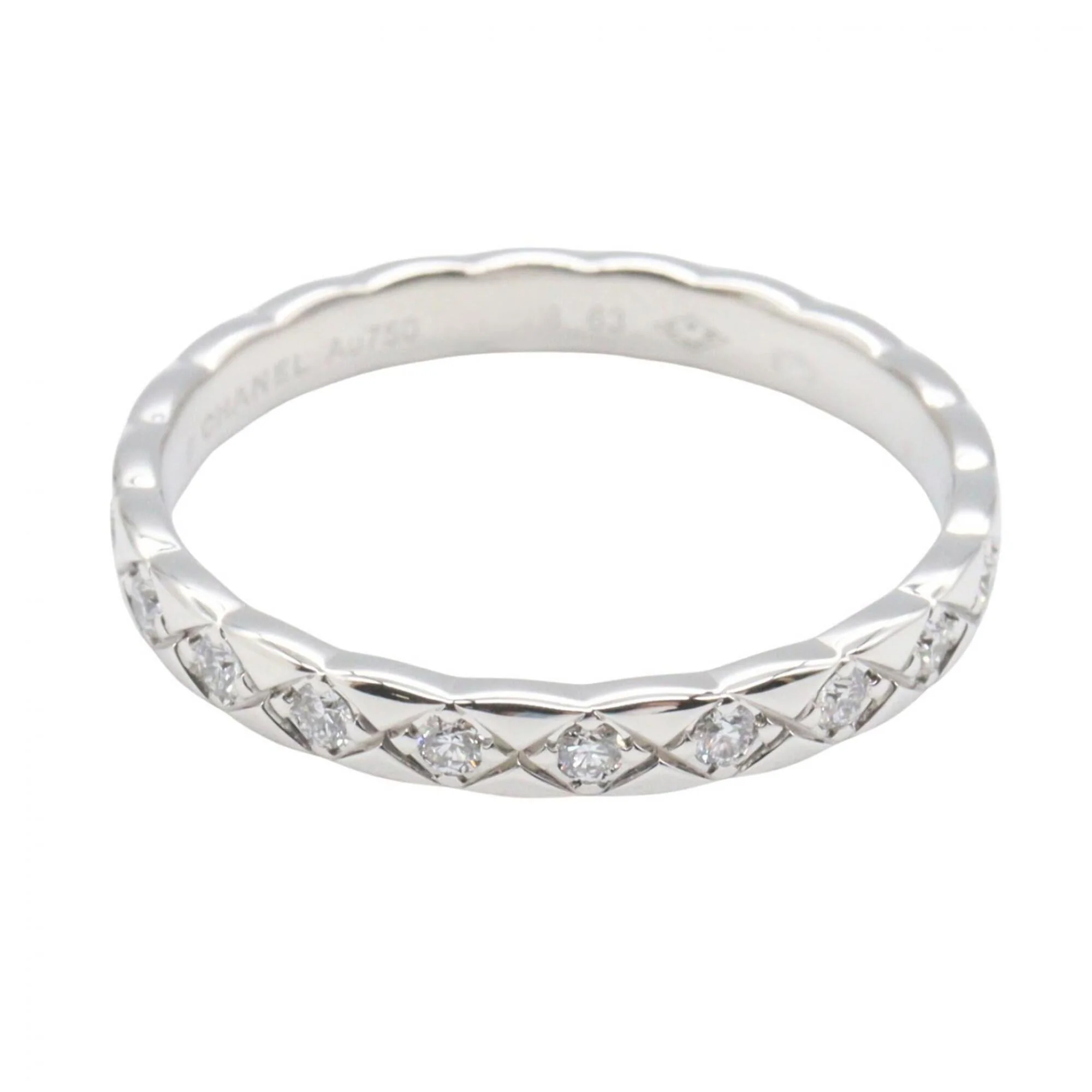 Coco Crush One Band Ring 18K White Gold - Image 3