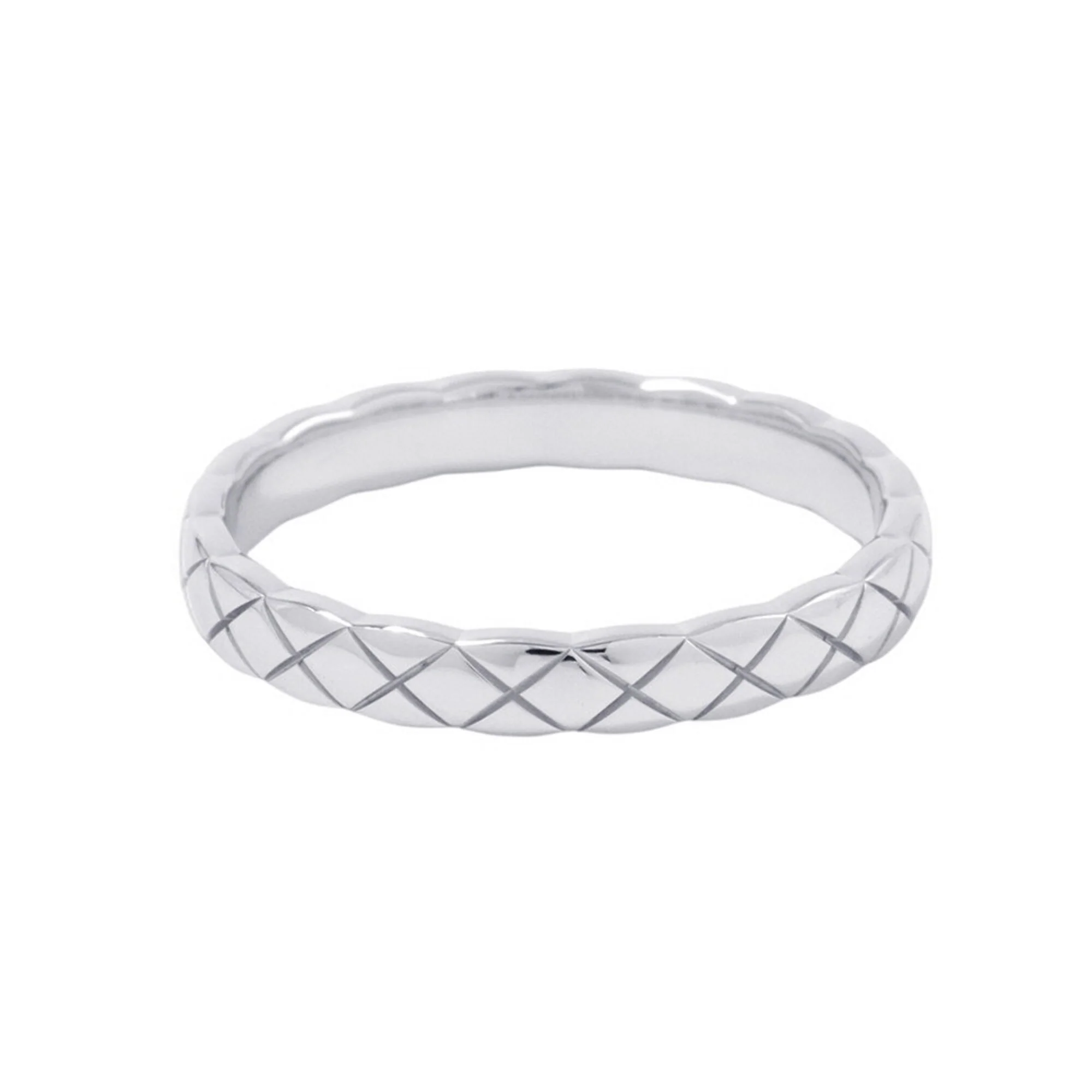 Coco Crush Ring 18K White Gold Mini - Image 3