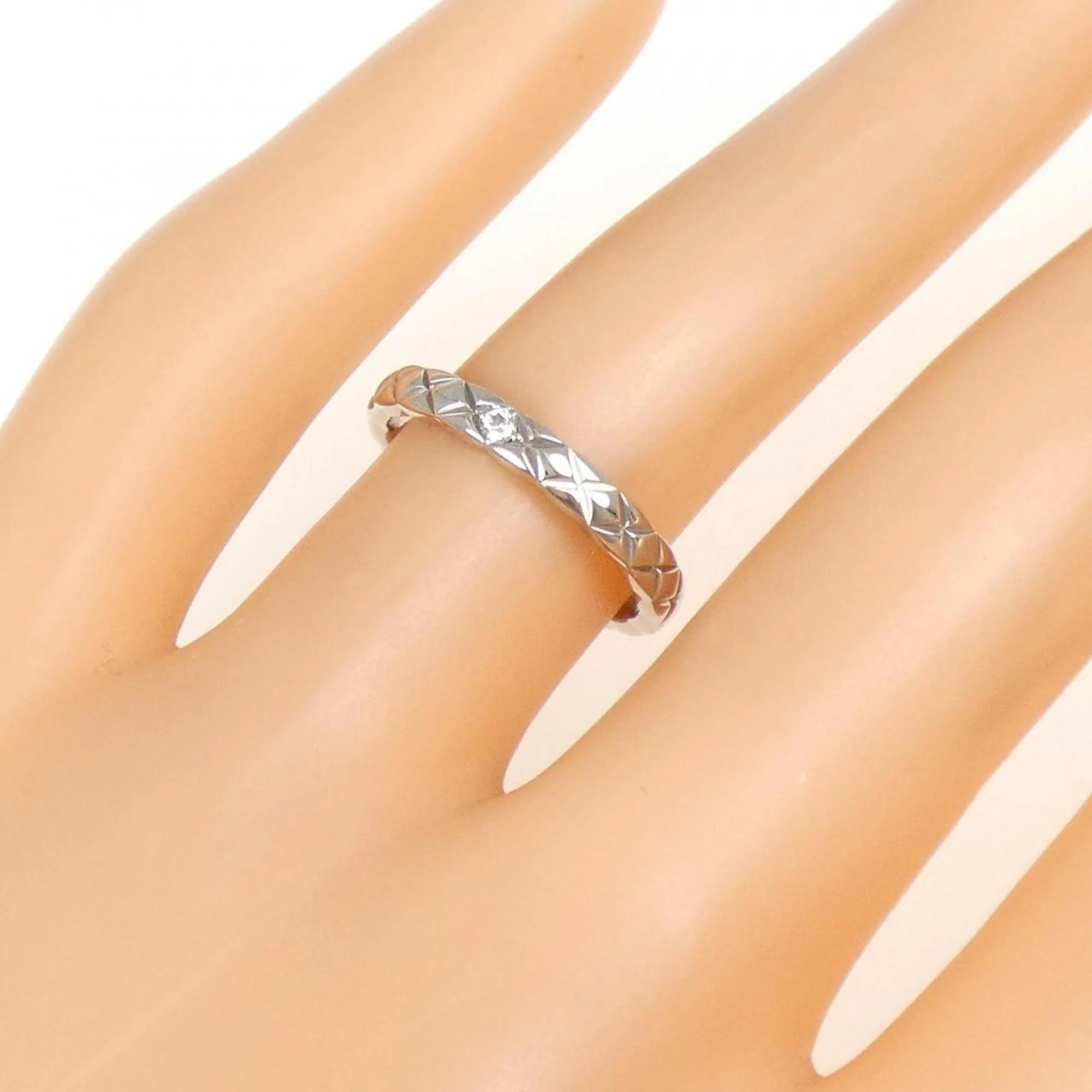 Coco Crush Ring Platinum with Diamond - Image 5