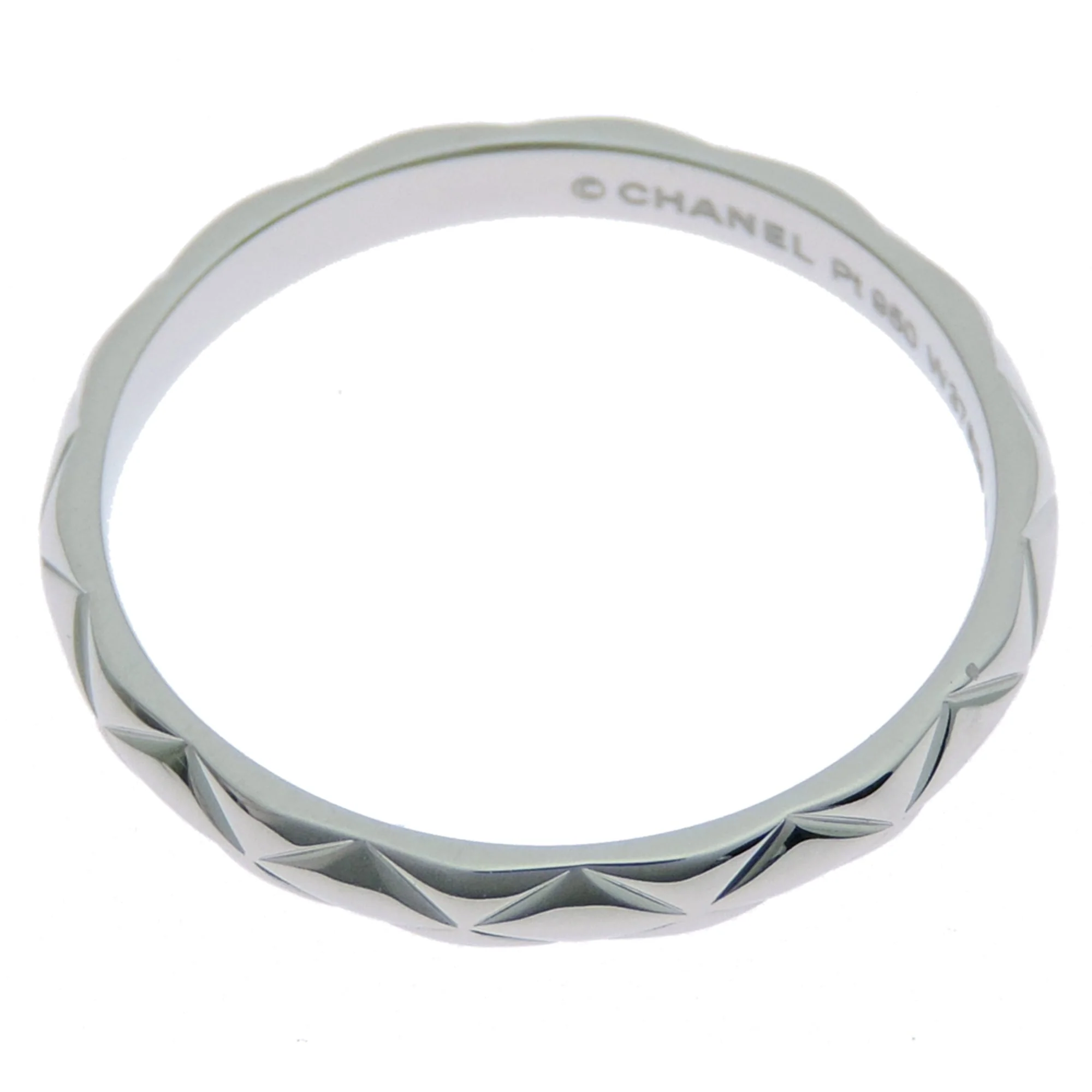 Matelassé Ring Platinum - Image 2