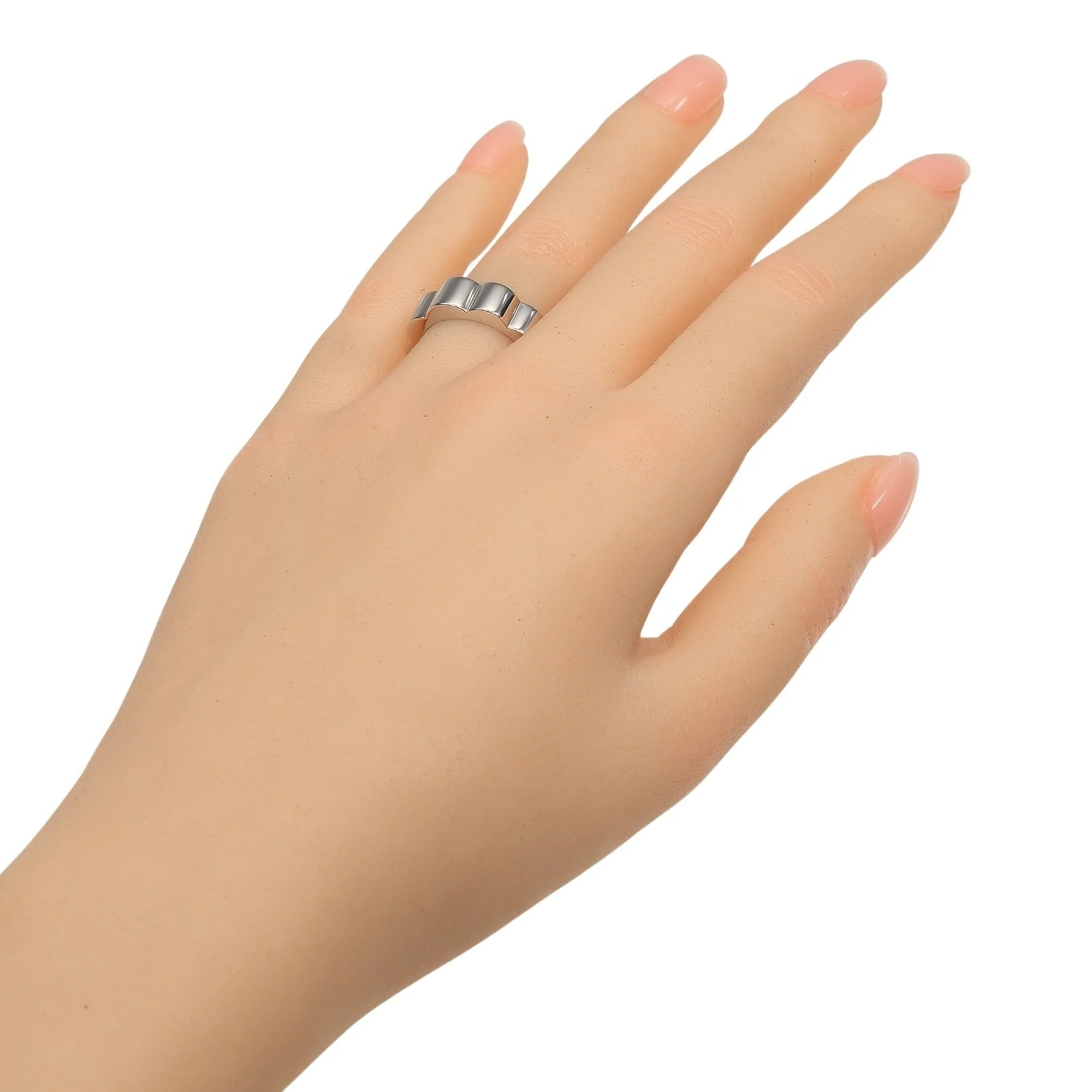 Profile Ring Camellia 18K White Gold - Image 2