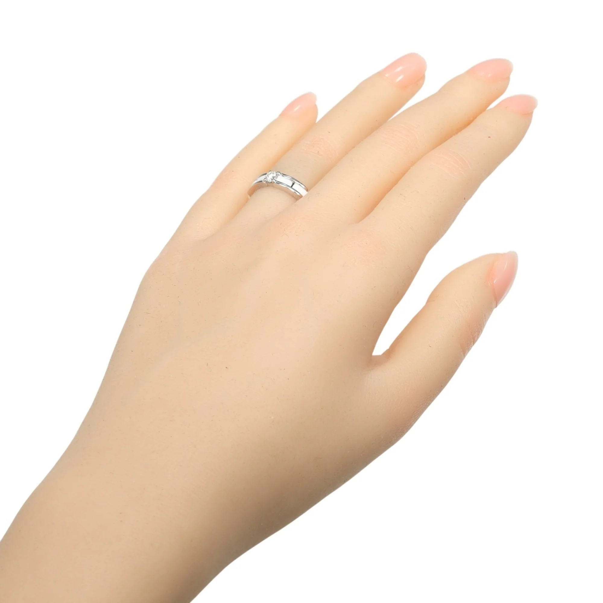 Ring Ceramic and 18K White Gold Small With Diamond - Image 2