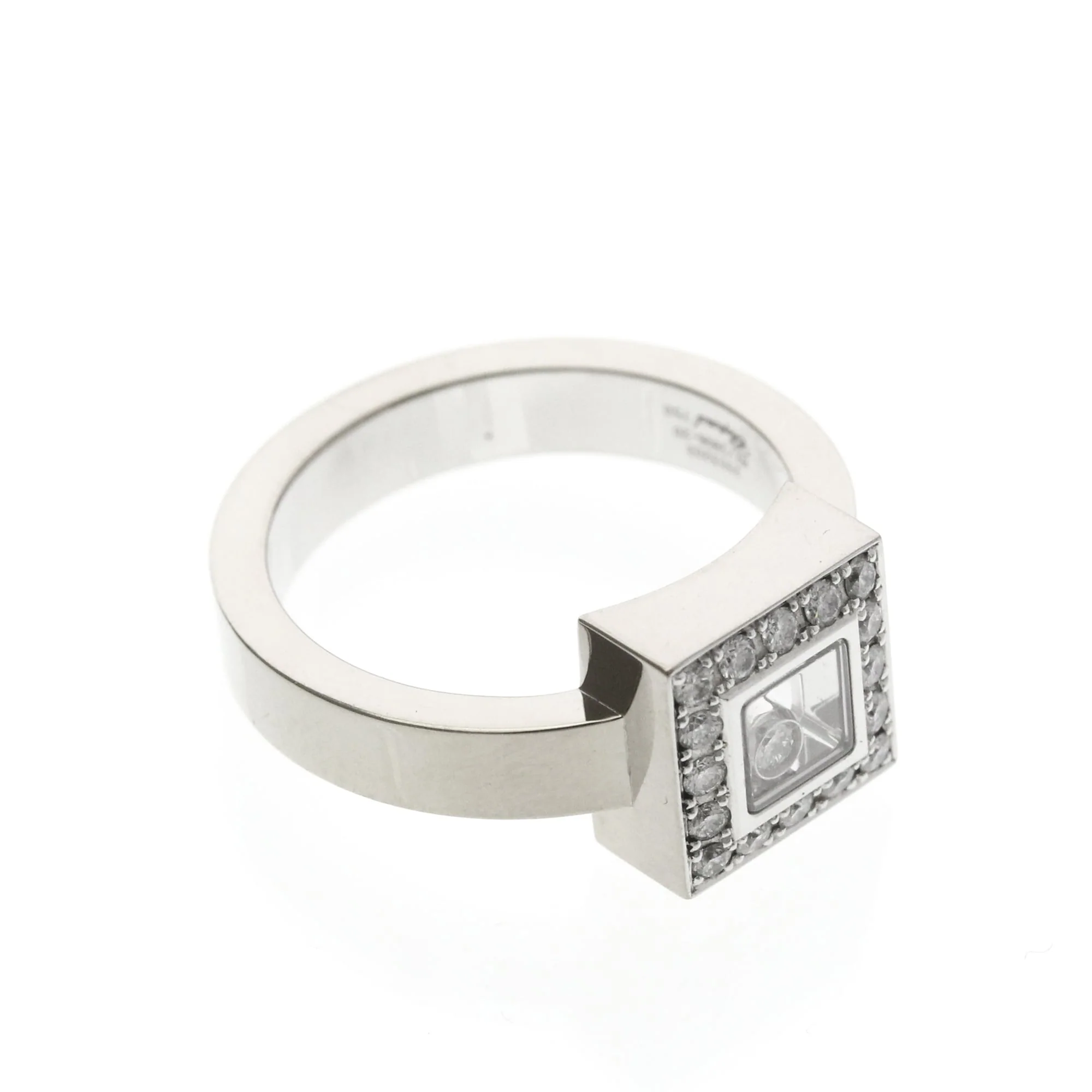 Band Ring 18K White Gold with Diamond - Image 9