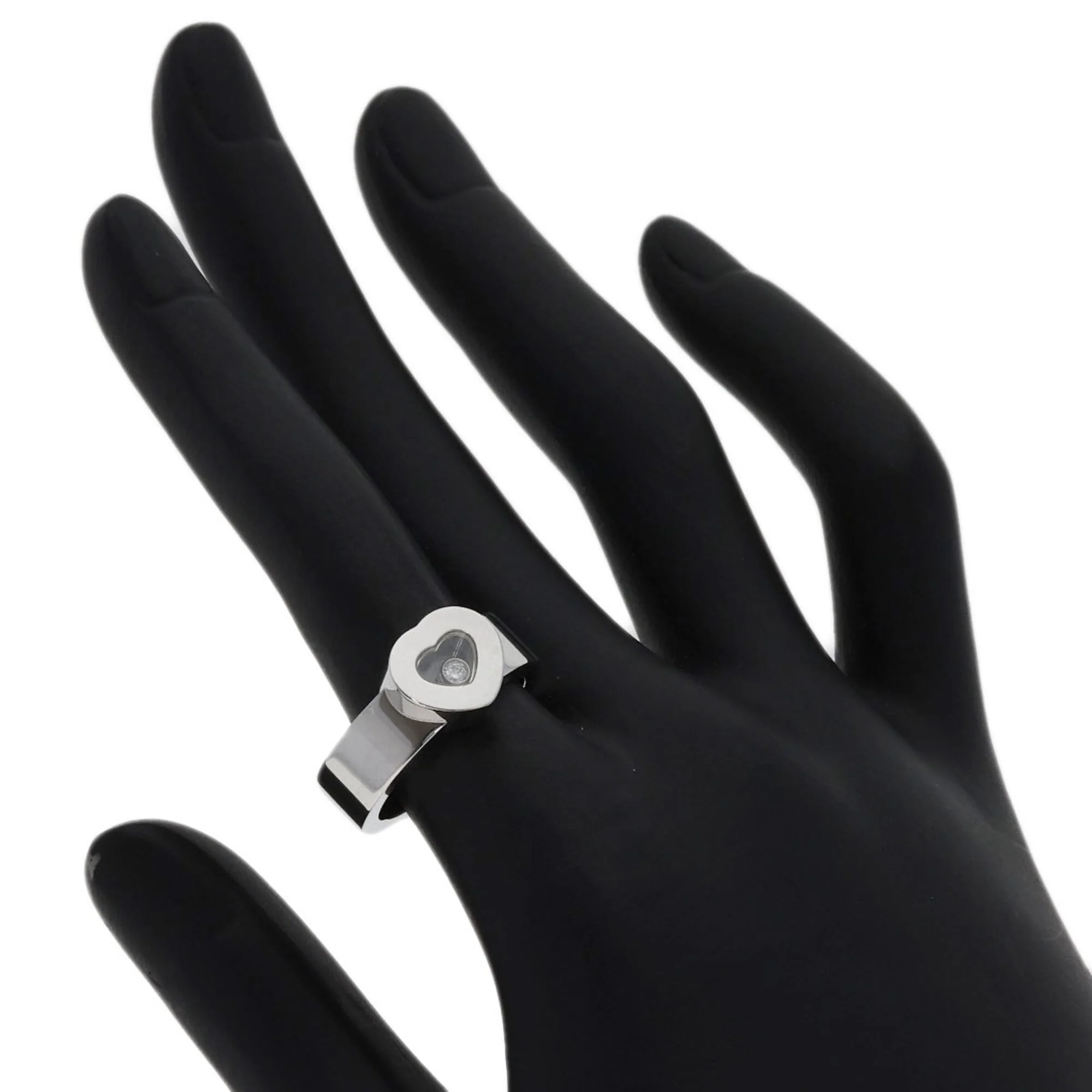 Happy Diamonds Ring 18K White Gold With Diamond - Image 6