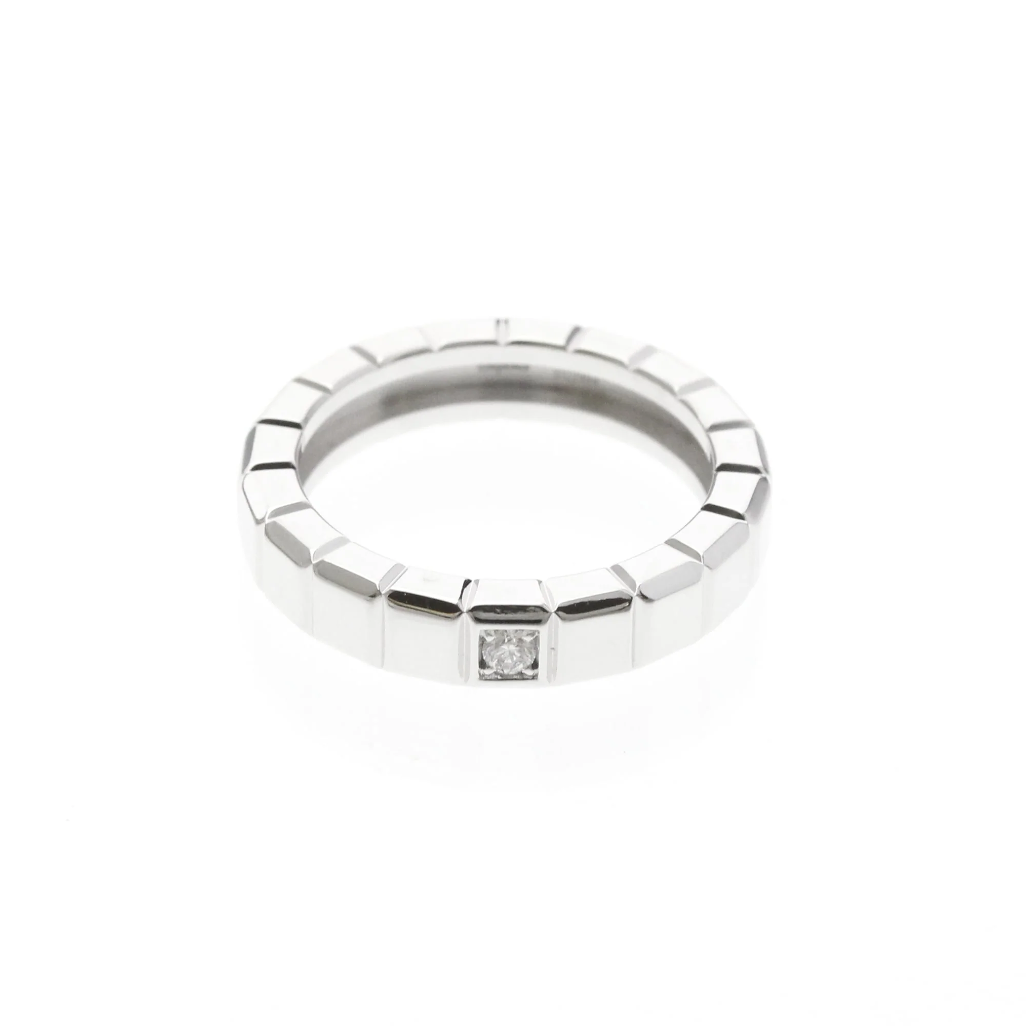 Ice Cube Ring 18K White Gold with Diamond - Image 2