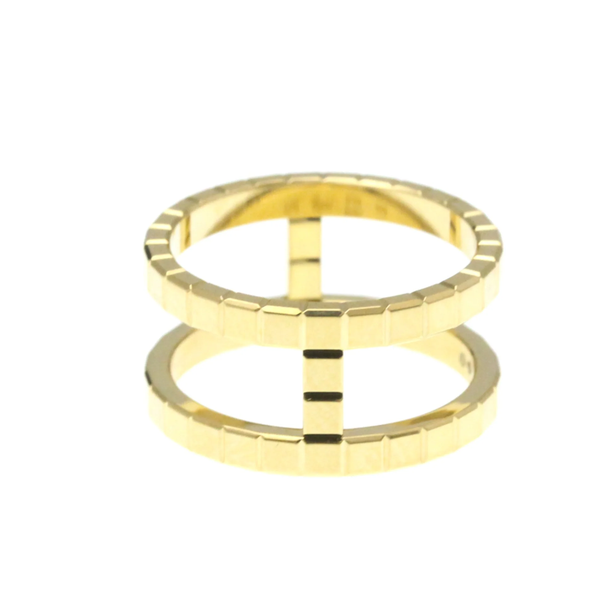 Ice Cube Ring 18K Yellow Gold with Diamond - Image 2