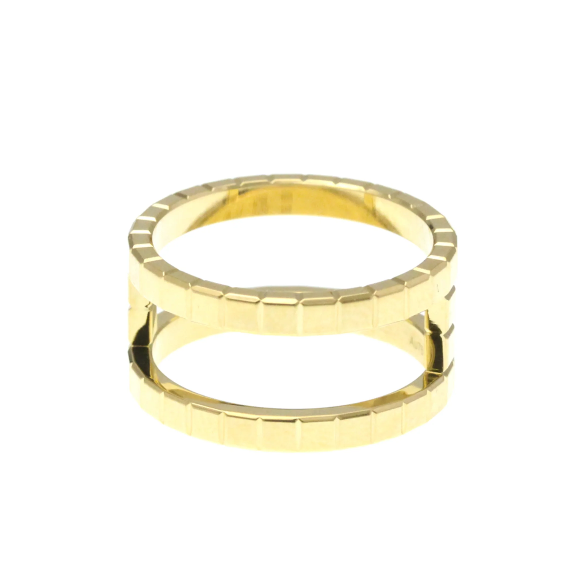 Ice Cube Ring 18K Yellow Gold with Diamond - Image 4