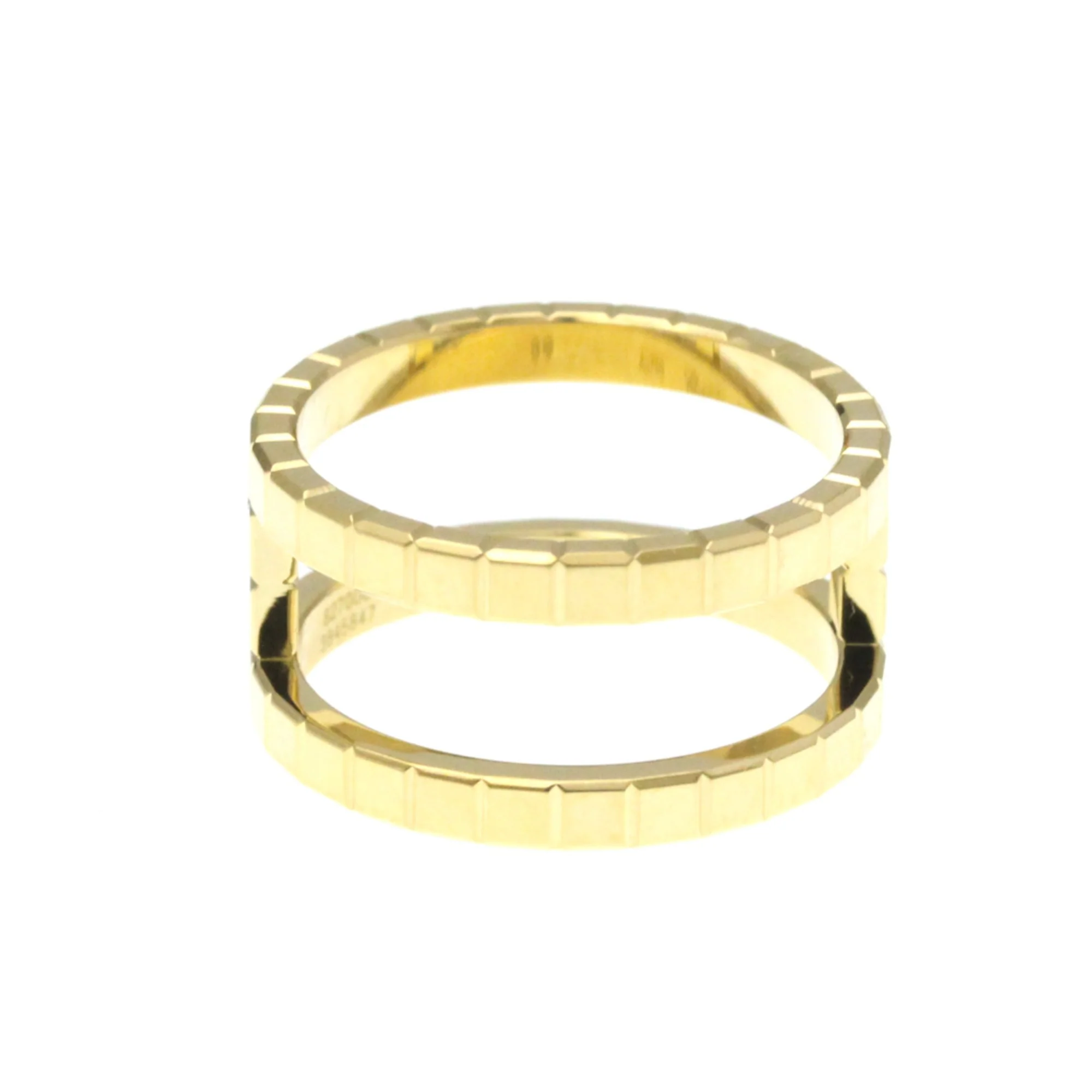 Ice Cube Ring 18K Yellow Gold with Diamond - Image 5