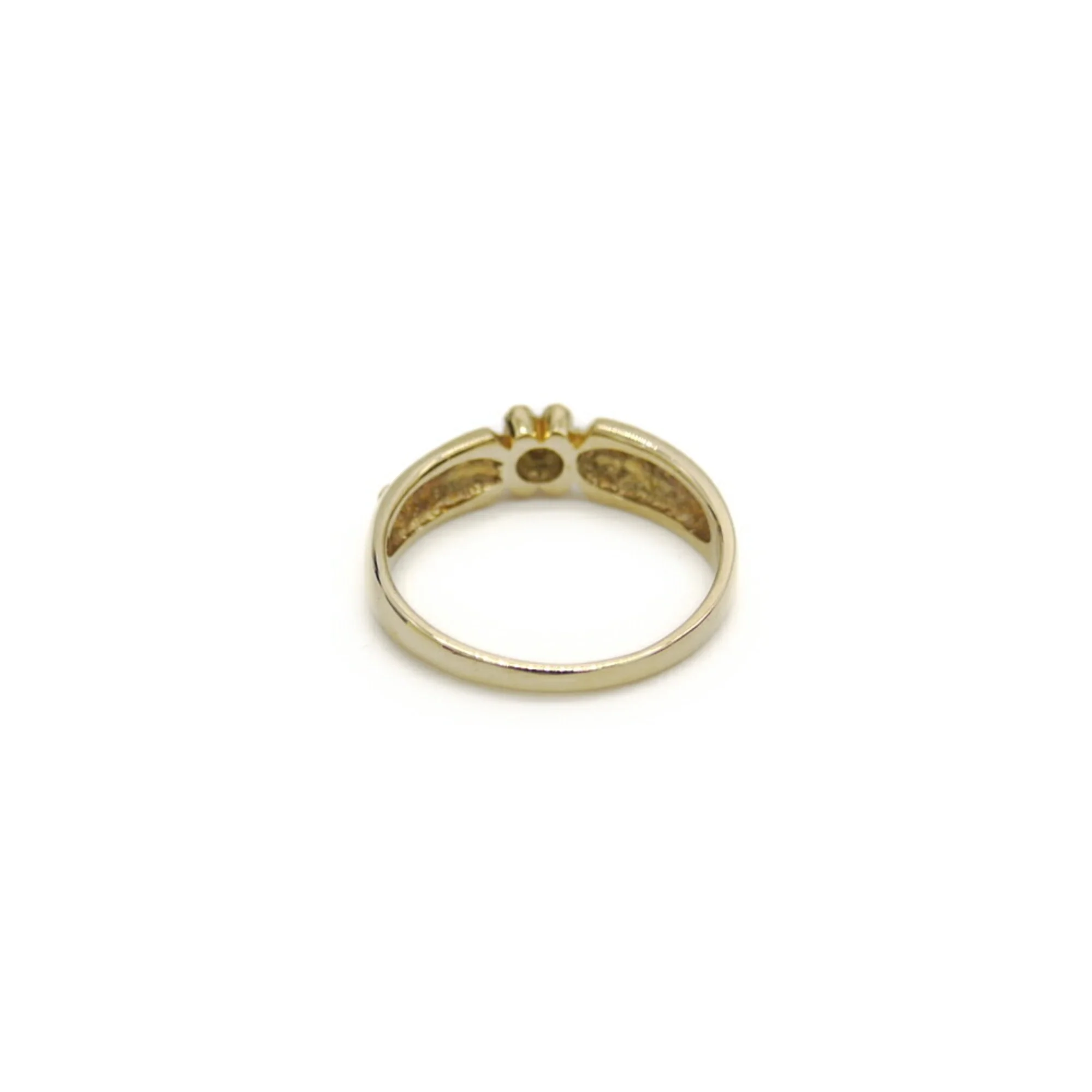 Band Ring 18K Yellow Gold with Diamond - Image 4